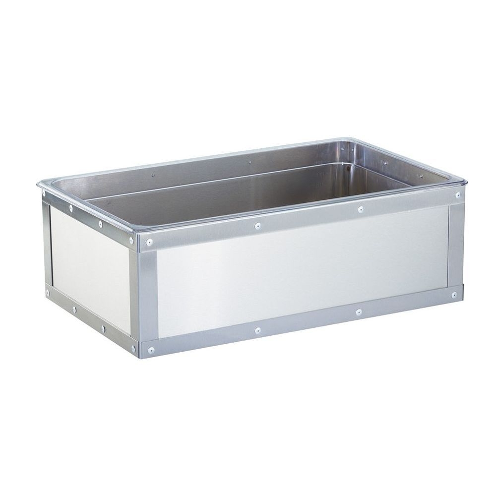 Cal-Mil Urban Stainless Steel Ice Housing with Clear Pan, 20.75 x 12.75 x 7.125 inch