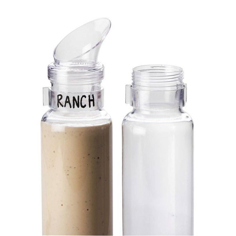 Cal-Mil 7/8 inch Bottle Sign Clip for 3300-28 Salad Dressing Bottles, 2.25 inch Dia.