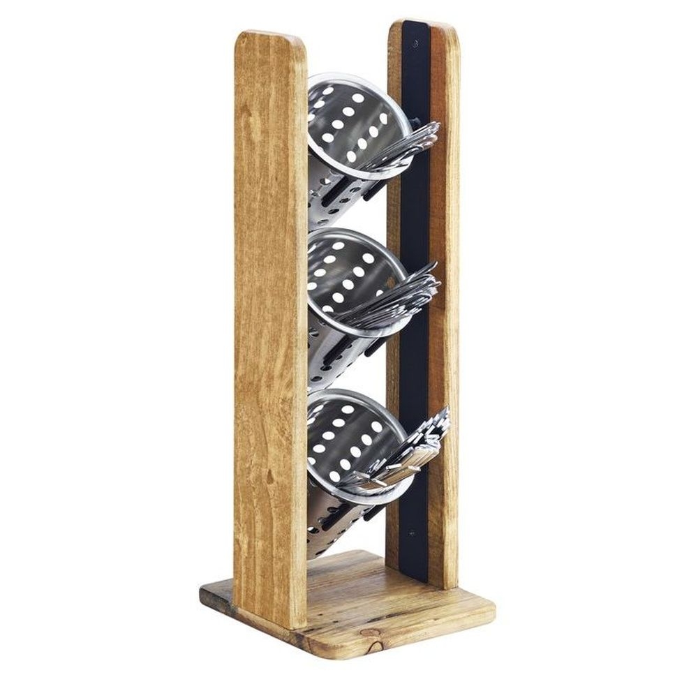 Cal-Mil Madera Vertical Cylinder Display, 7.25 inch Width x 7.75 inch Depth x 20.5 inch Height
