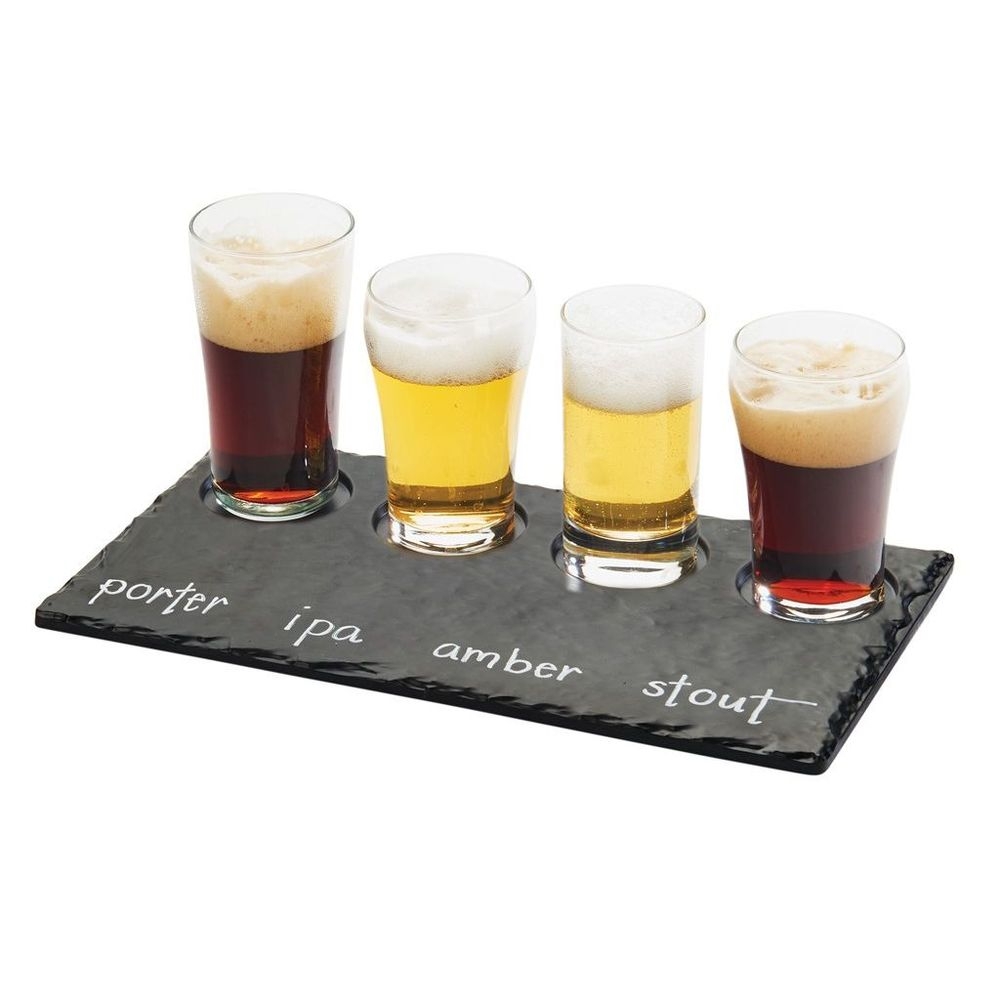 Cal-Mil Faux Slate Taster Tray, 11.75 x 5 x .75 inch -- 6 per case