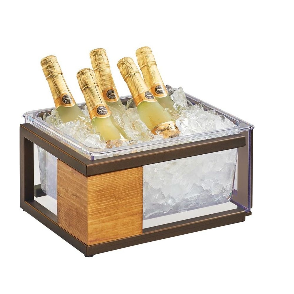 Cal-Mil Sierra Ice Housing with Clear Pan, 13.25 x 11.25 x 6 inch