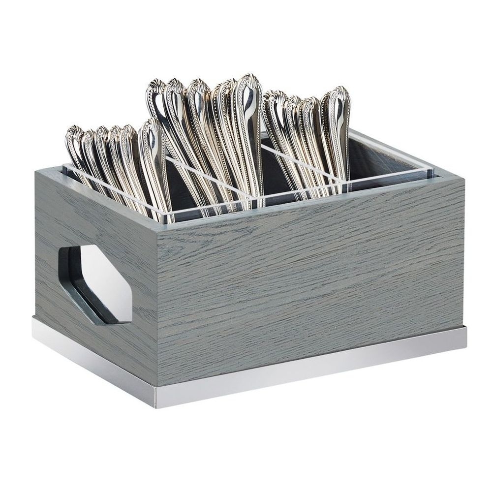 Cal-Mil Oak Ashwood Flatware Display, 9.5 x 6.75 x 4.75 inch