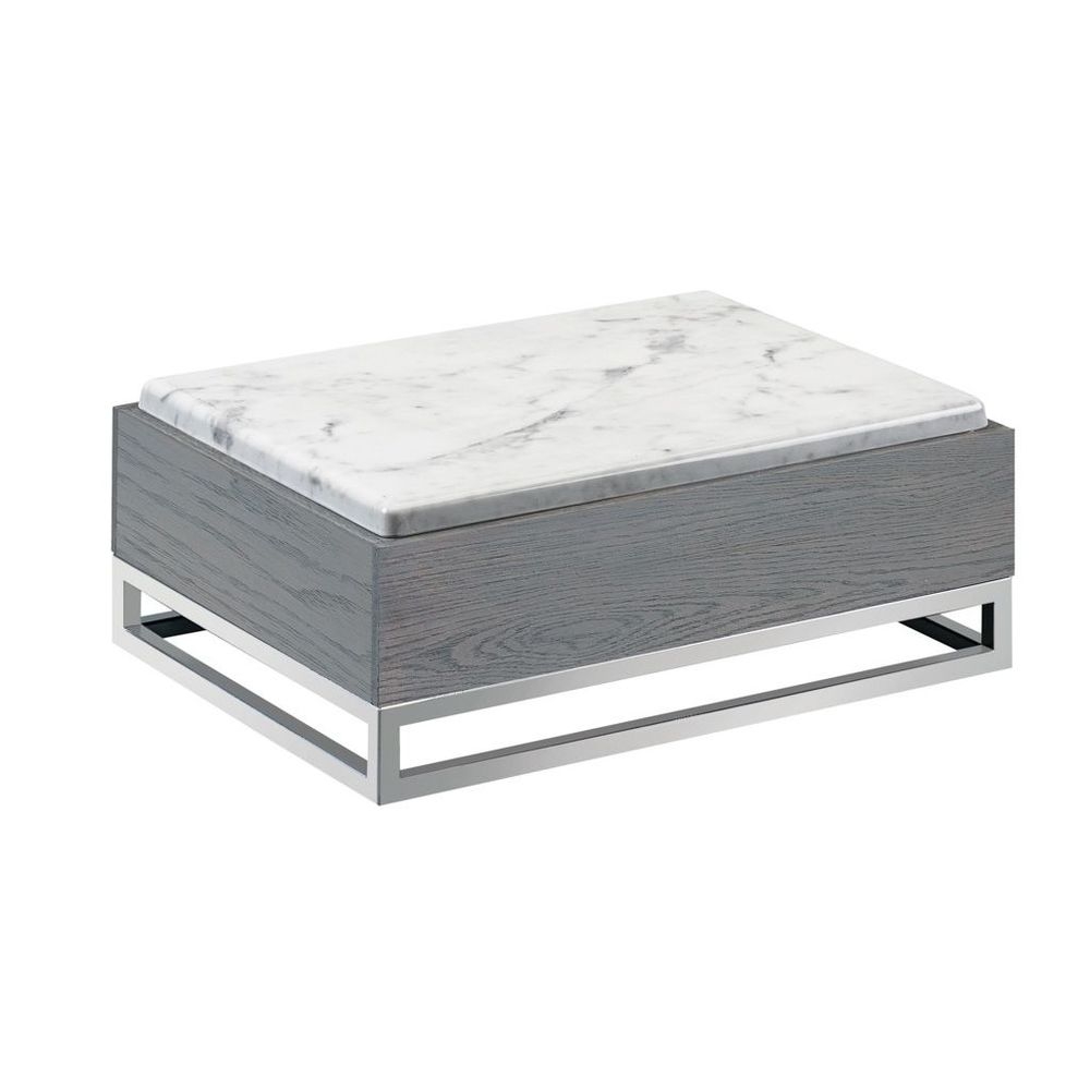 Cal-Mil Ashwood Riser with Melamine Marble Tray, 15 x 11 x 6.25 inch