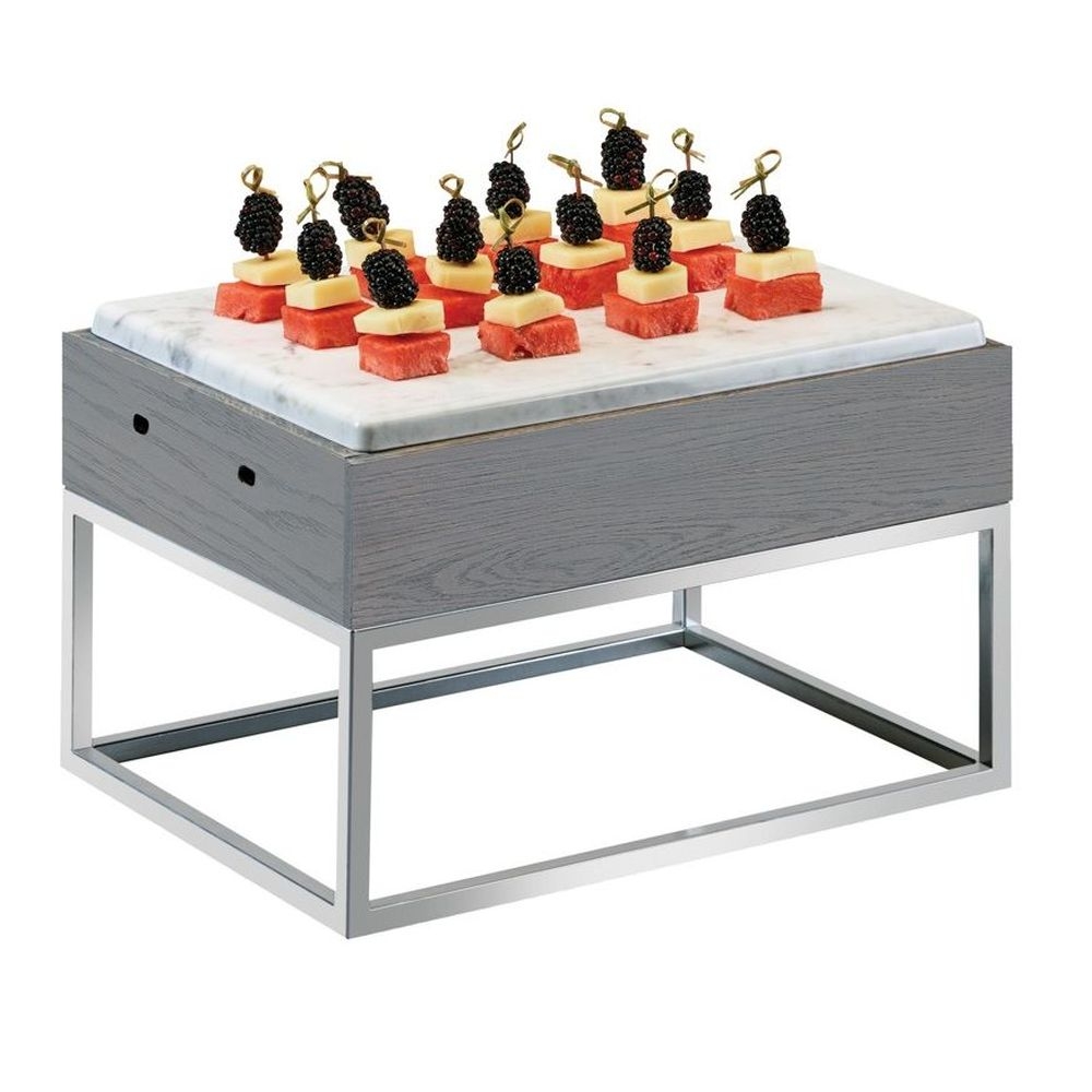 Cal-Mil Ashwood Riser with Melamine Marble Tray, 15 x 11 x 9.25 inch