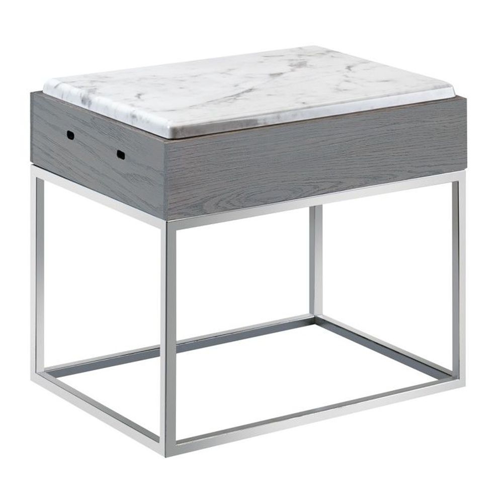 Cal-Mil Ashwood Riser with Melamine Marble Tray, 15 x 11 x 13.25 inch