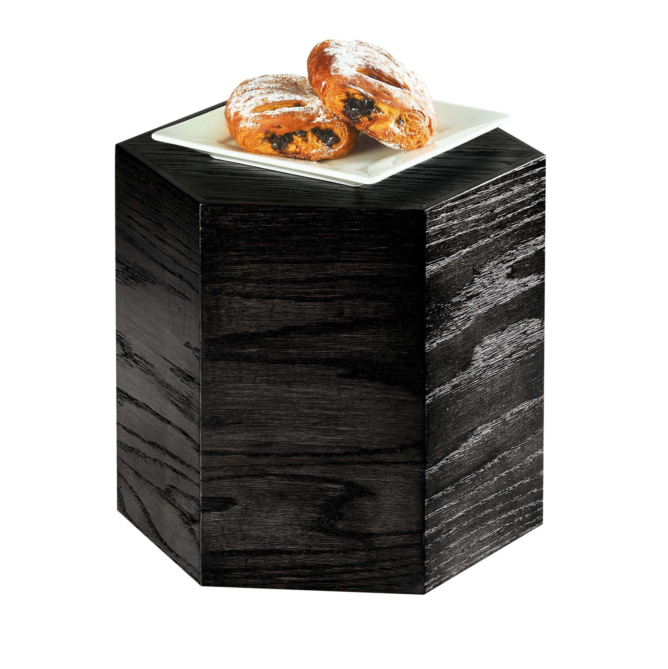 Cal Mil Cinderwood Hexagon Riser, 12 inch Dia. x 11 inch Height