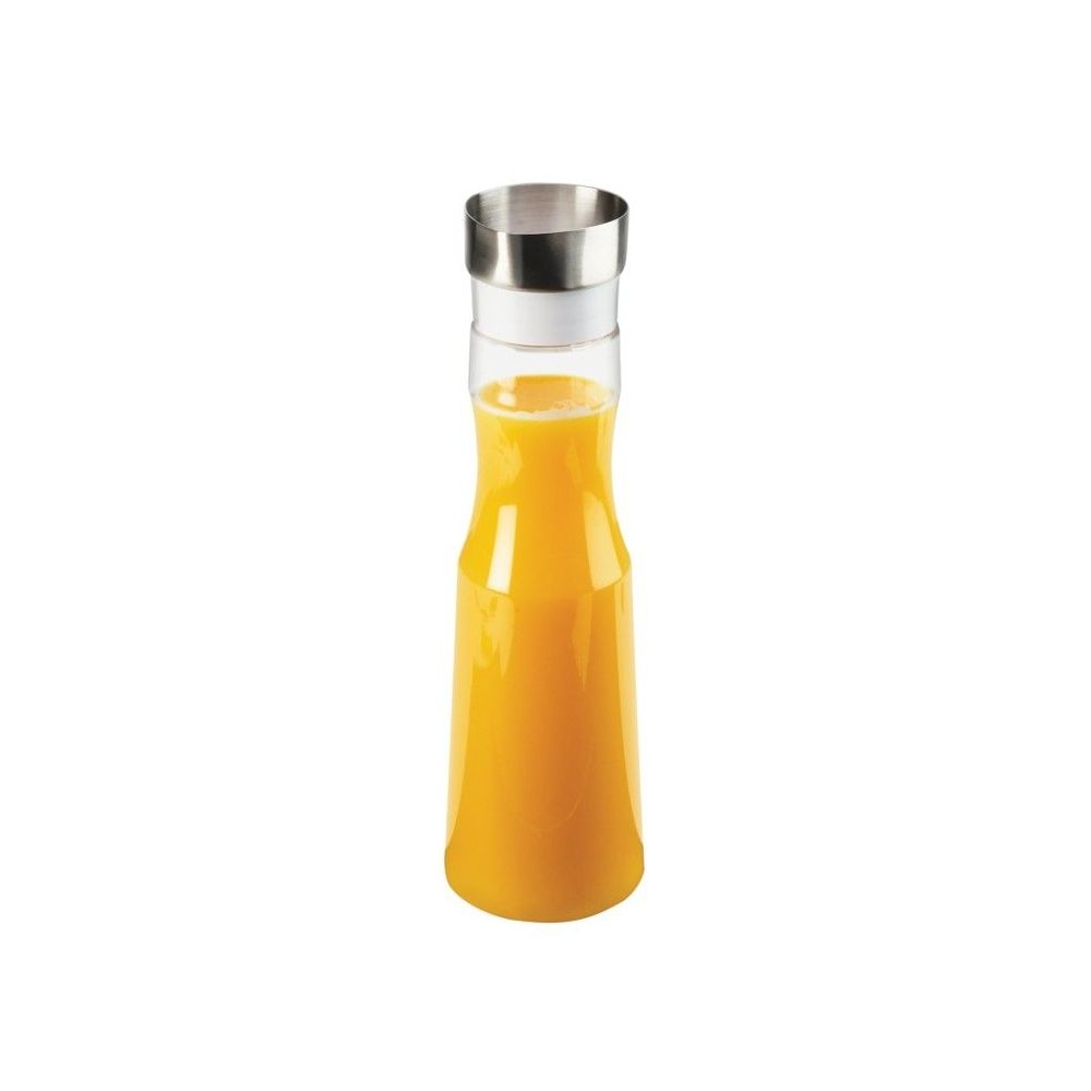 Cal-Mil Clear Polycarbonate 1.5 Liter Carafe with Hinged Closing Lid, 4 inch Dia. x 13 inch Height -- 3 per case