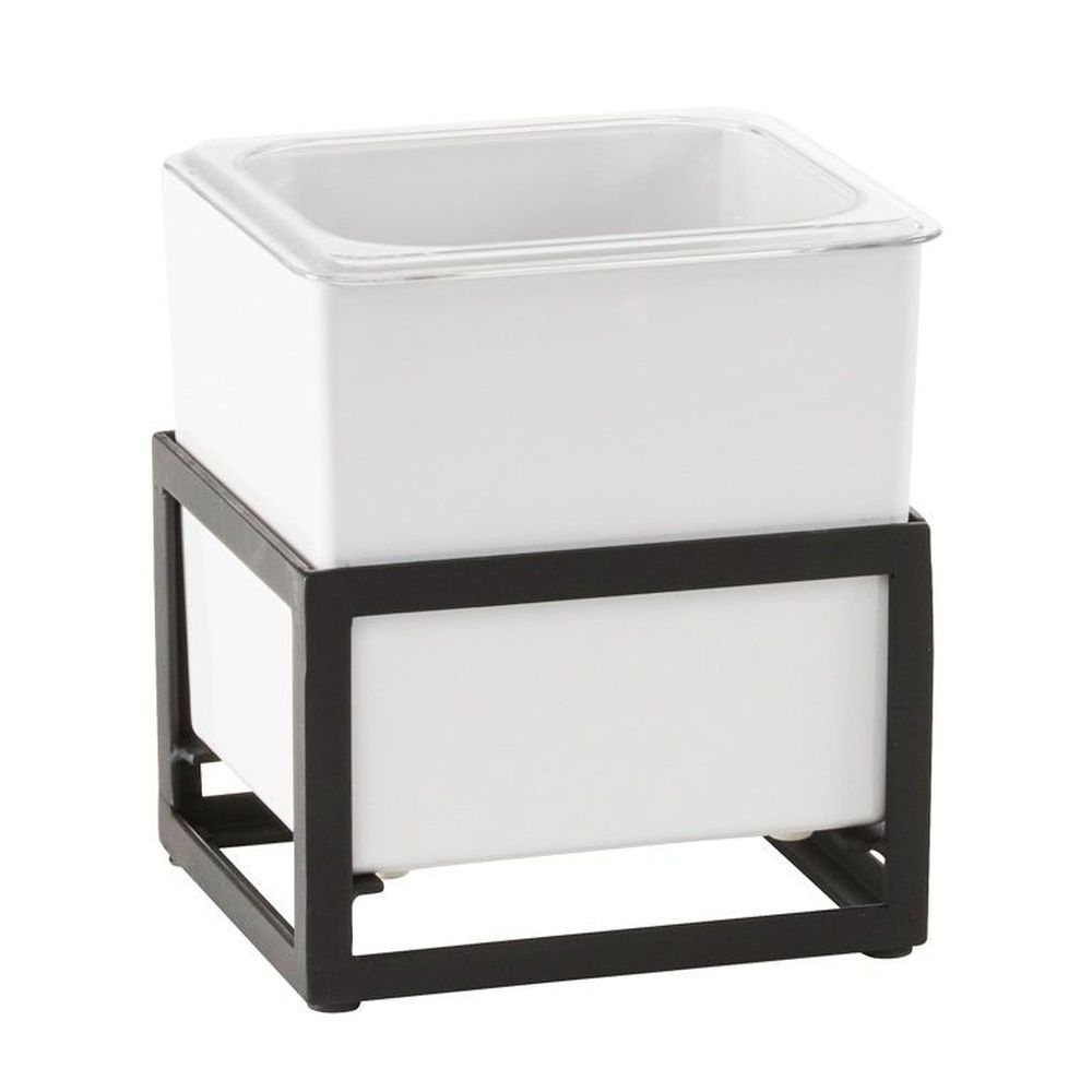 Cal-Mil Monterey Ice Housing with White Melamine Pan, 6.5 inch Width x 7 inch Depth x 8 inch Height