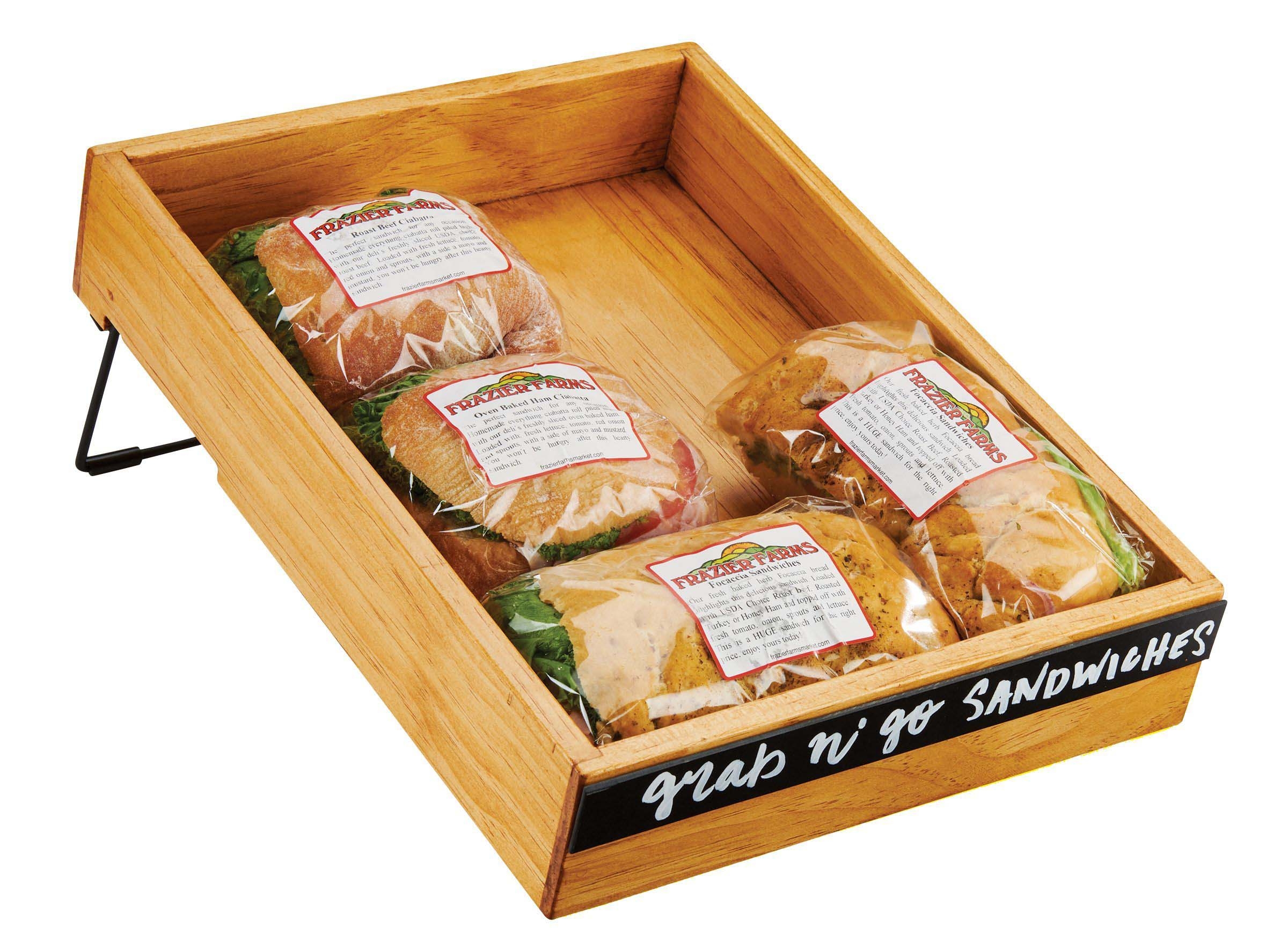 Cal Mil Madera Full Box Adjustable Merchandiser, 12.25 inch Width x 16.75 inch Depth x 7.75 inch Height