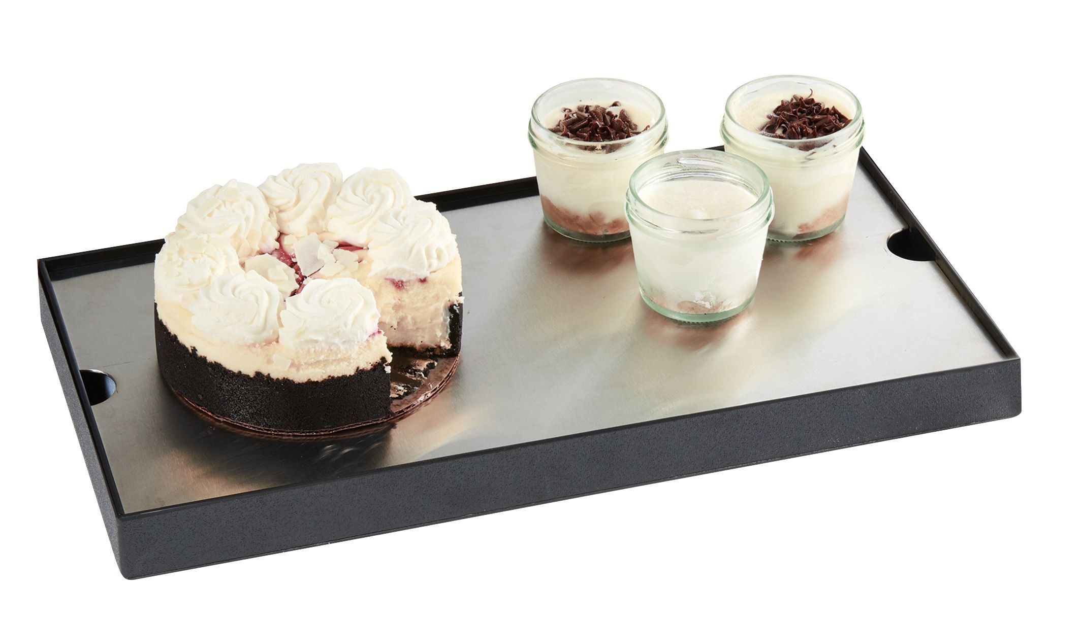 Cal Mil Madera Cold Concept Tray, 8.75 inch Width x 16.75 inch Depth x 1.5 inch Height