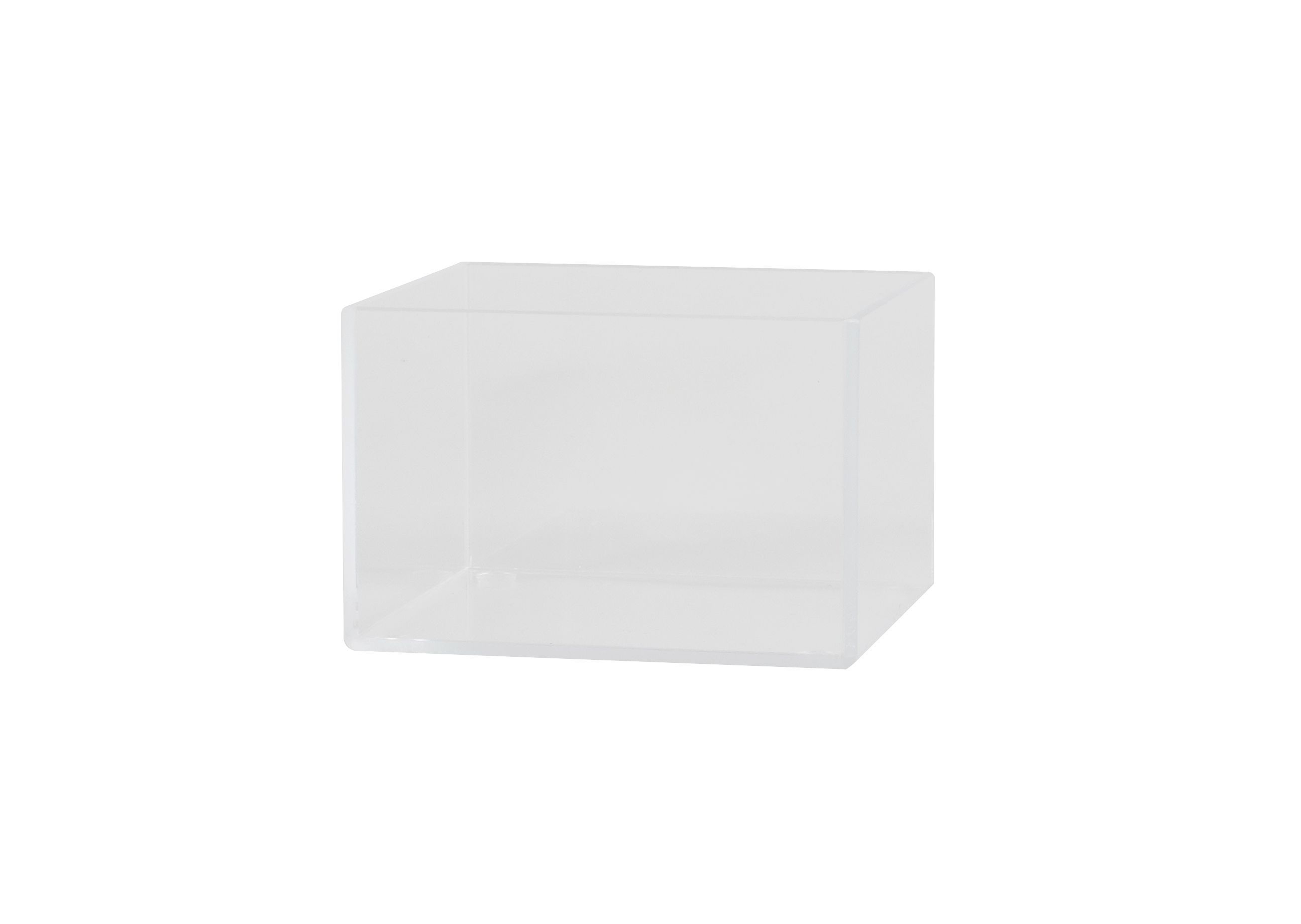 Cal Mil Modular Clear Acrylic Display Box, 6 inch Width x 6 inch Depth x 4 inch Height