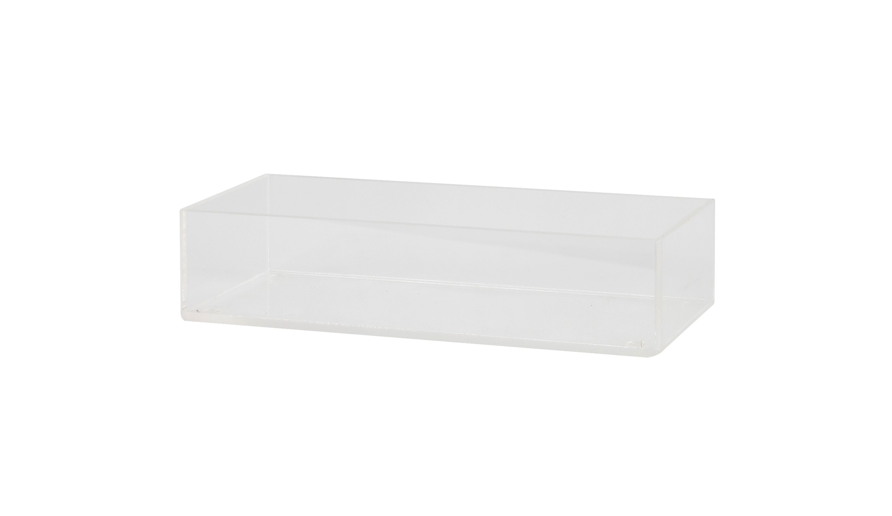 Cal Mil Modular Clear Acrylic Display Box, 6 inch Width x 12 inch Depth x 4 inch Height