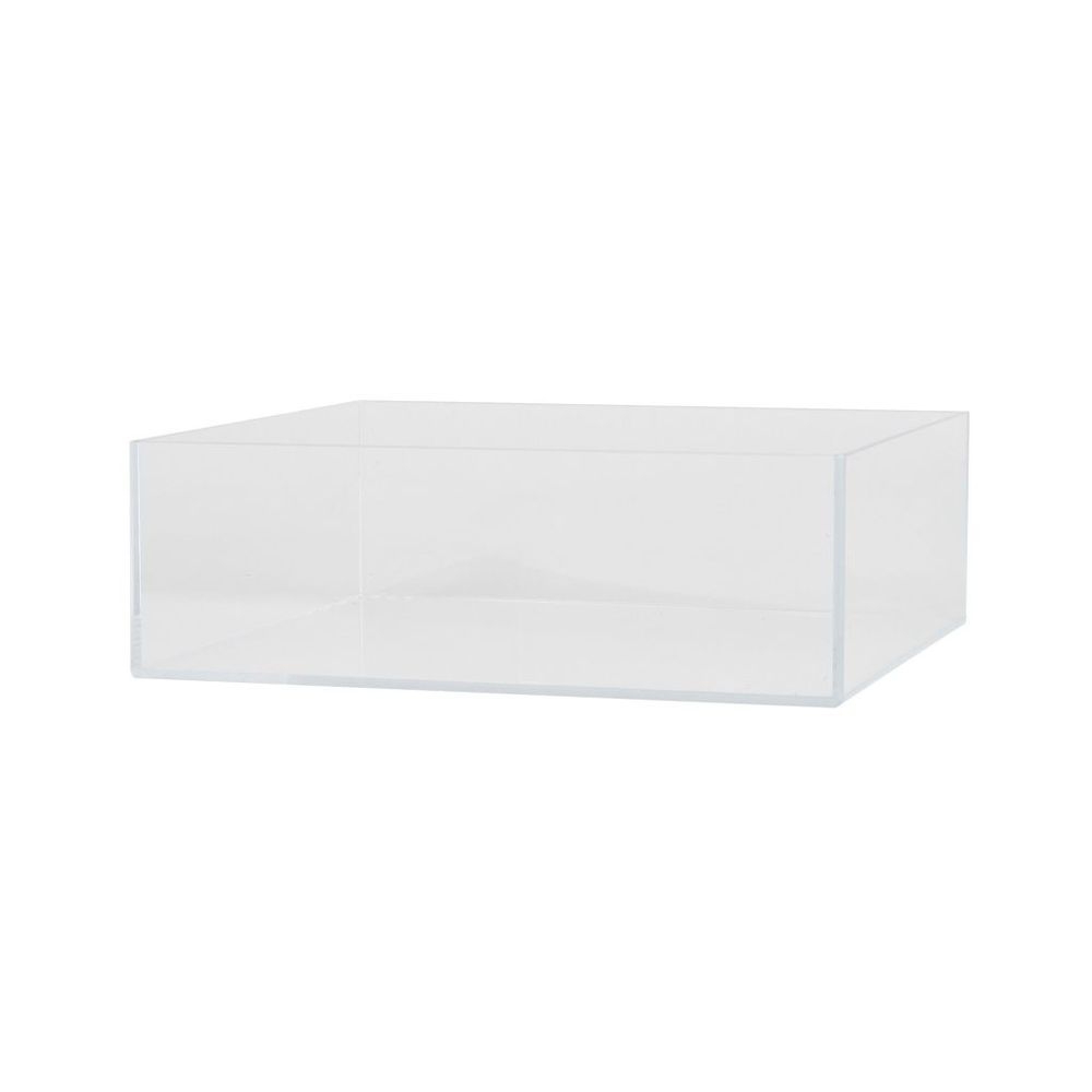 Cal-Mil Modular Clear Acrylic Display Box, 12 inch Width x 12 inch Depth x 4 inch Height