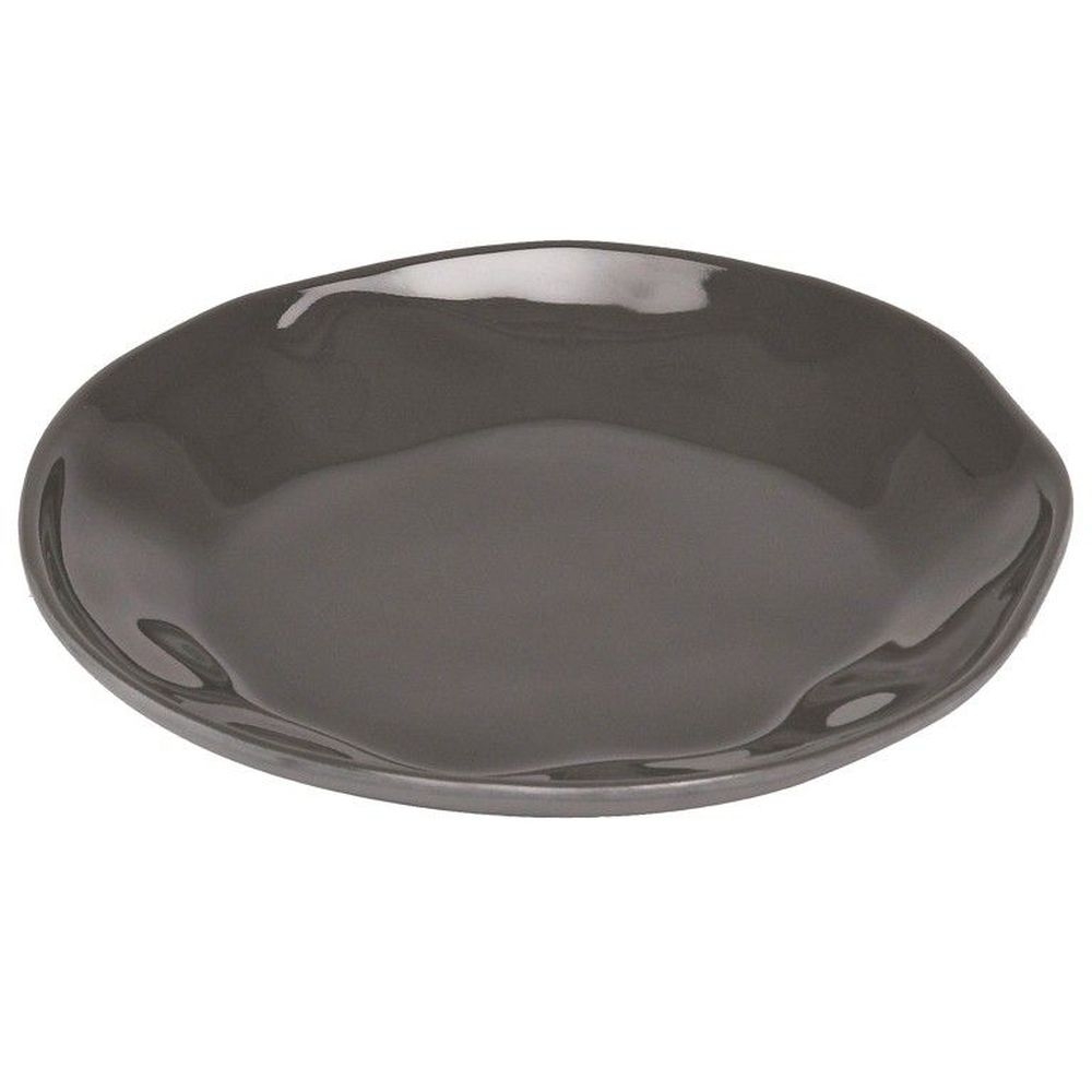 Cal-Mil Marin Cinder Melamine Plate, 6.5 inch Dia. x 0.75 inch Height