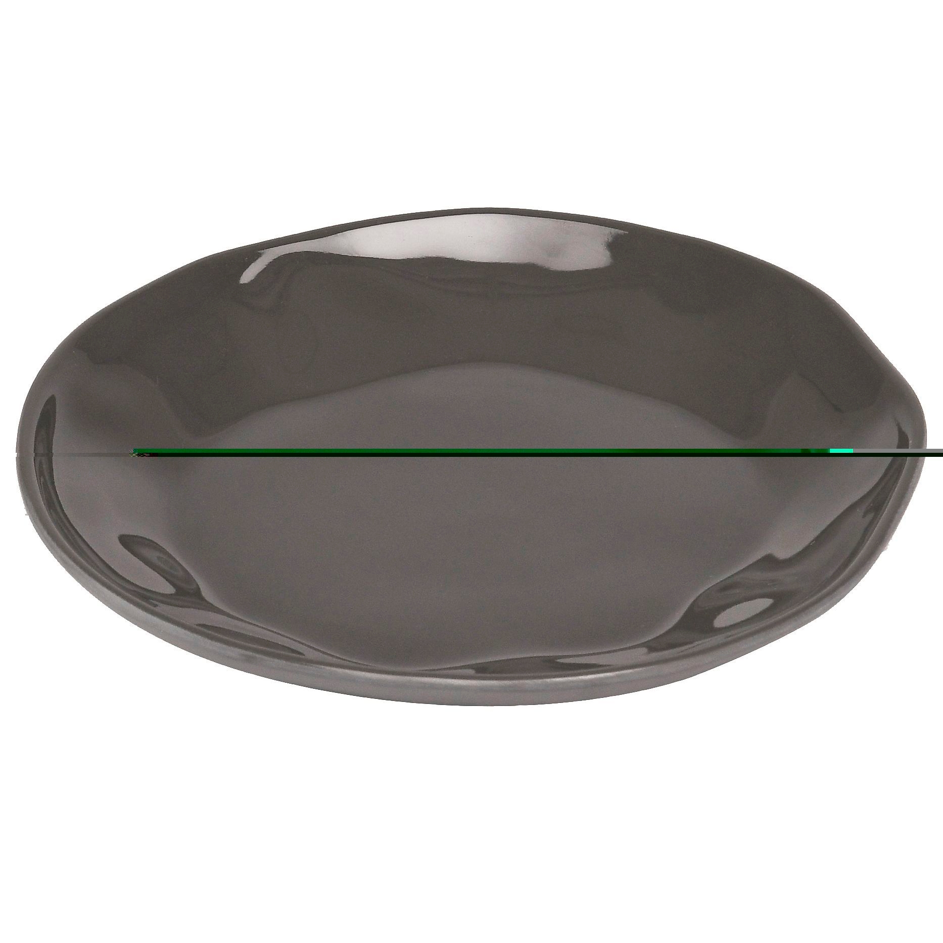 Cal Mil Marin Cinder Melamine Plate, 6.5 inch Dia. x 0.75 inch Height
