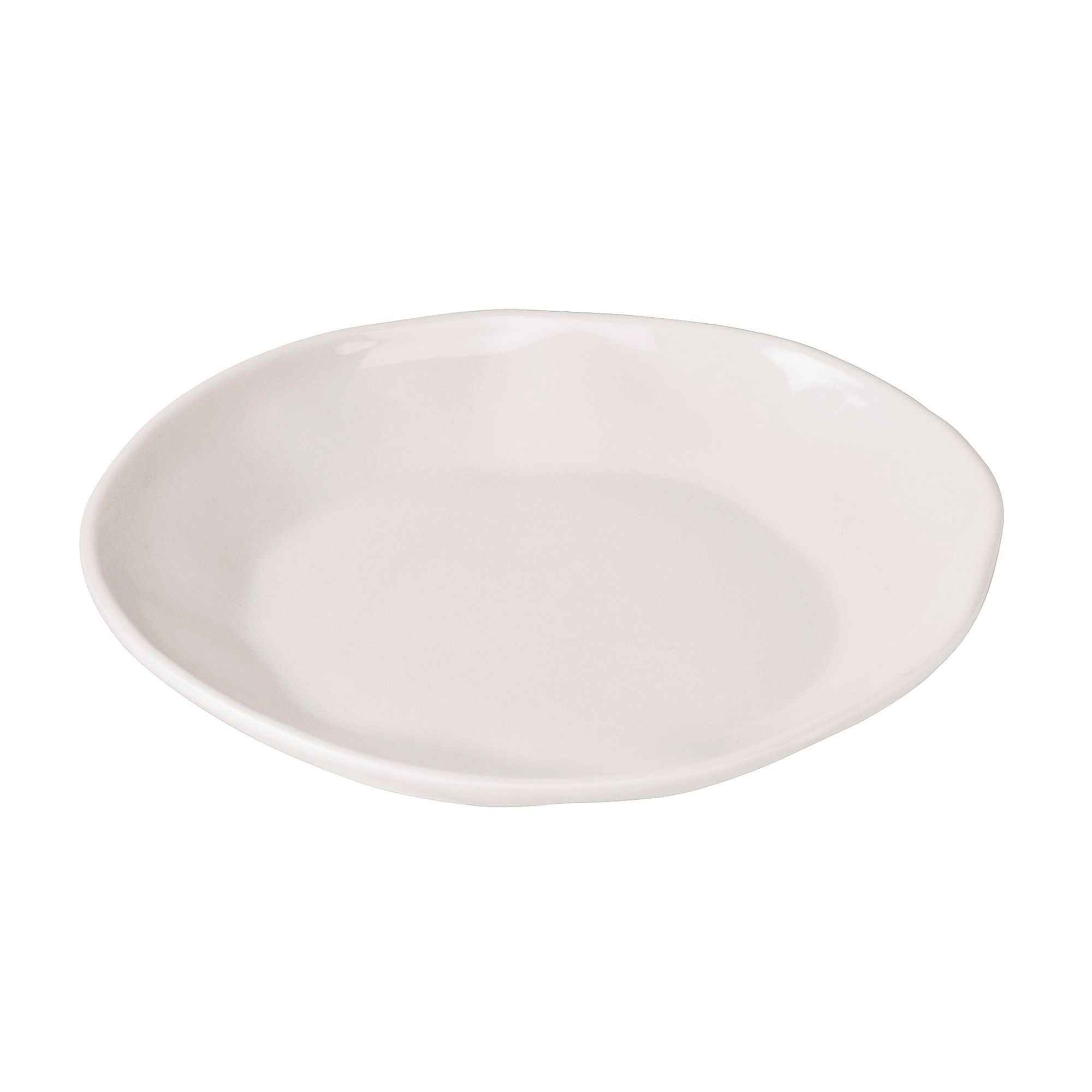 Cal Mil Marin Ivory Melamine Plate, 6.5 inch Dia. x 0.75 inch Height