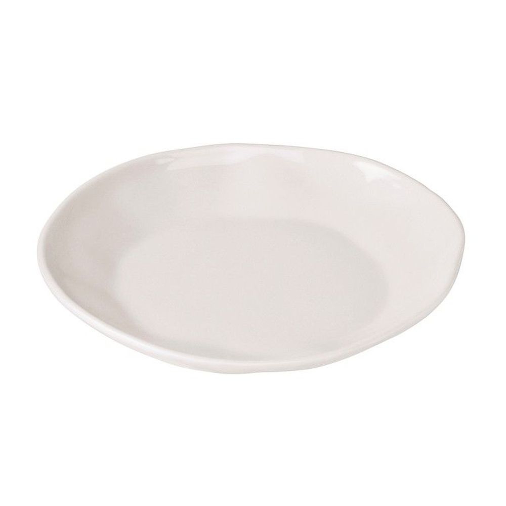 Cal-Mil Marin Ivory Melamine Plate, 6.5 inch Dia. x 0.75 inch Height