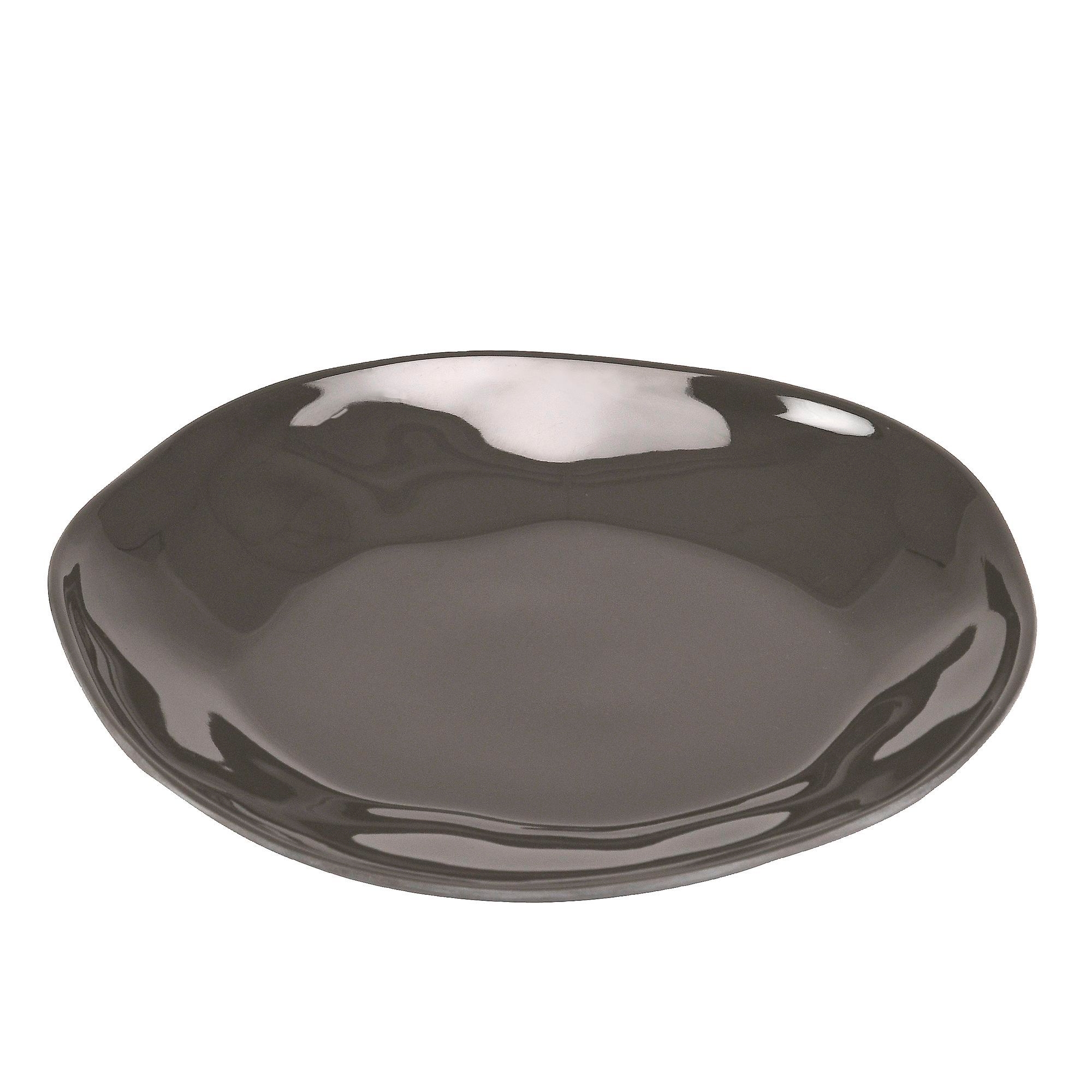 Cal Mil Marin Cinder Melamine Plate, 8.75 inch Dia. x 1.25 inch Height