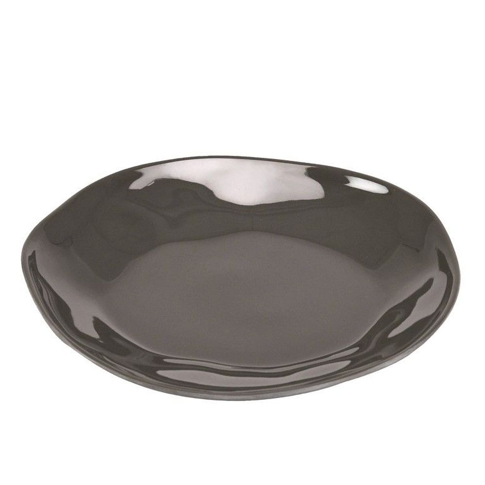 Cal-Mil Marin Cinder Melamine Plate, 8.75 inch Dia. x 1.25 inch Height