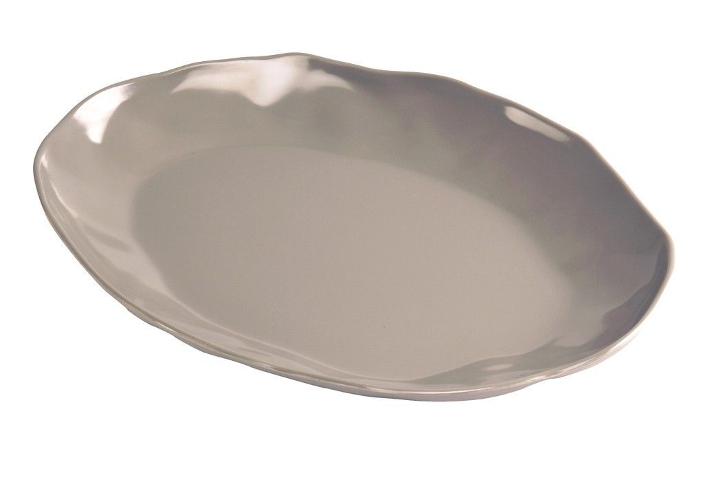 Cal Mil Marin Ash Melamine Platter, 12 inch Width x 9 inch Depth x 1.25 inch Height