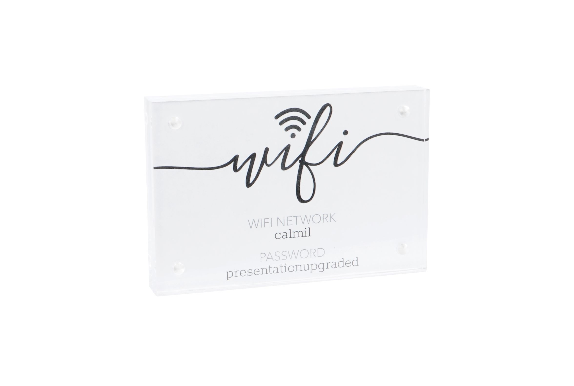 Cal Mil Magnetic Acrylic Sign Holder, 4 inch Width x 6 inch Depth x 1 inch Height