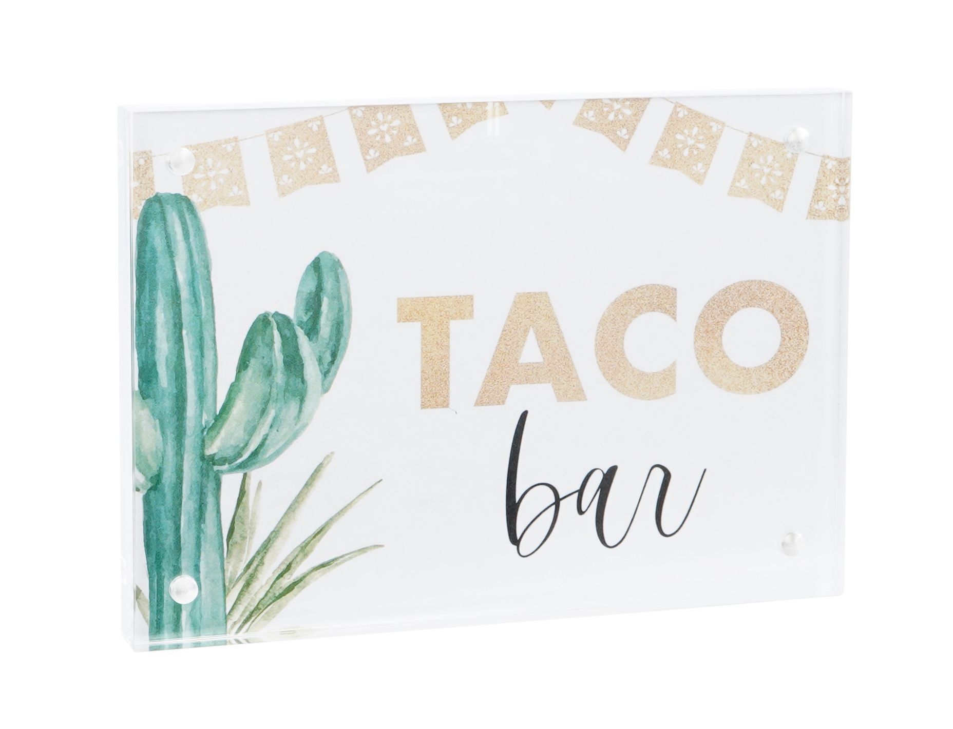 Cal Mil Magnetic Acrylic Sign Holder, 5 inch Width x 7 inch Depth x 1 inch Height
