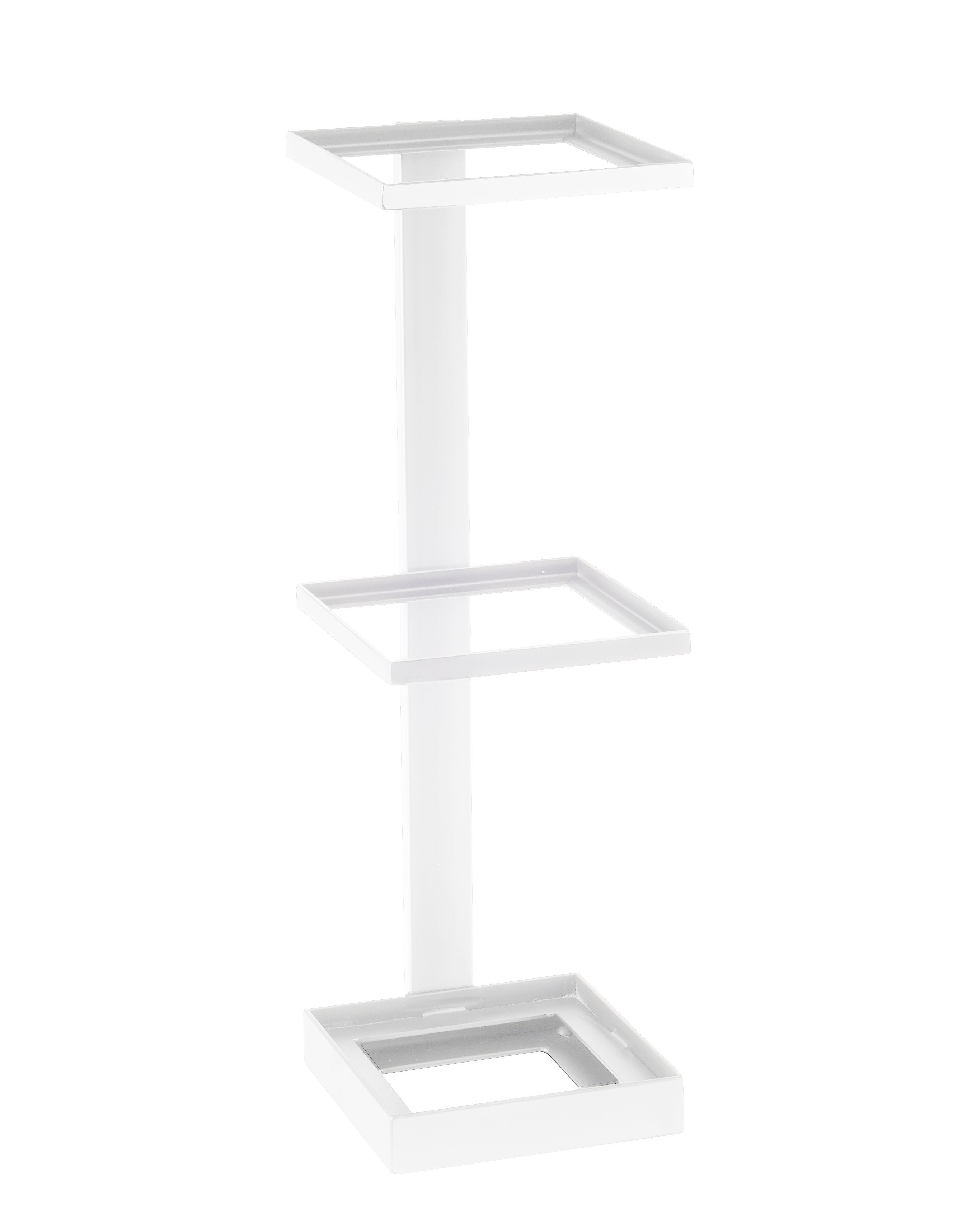 Cal Mil 3-Tier White Metal Merchandising Stand, 6.5 inch Width x 7 inch Depth x 20.5 inch Height