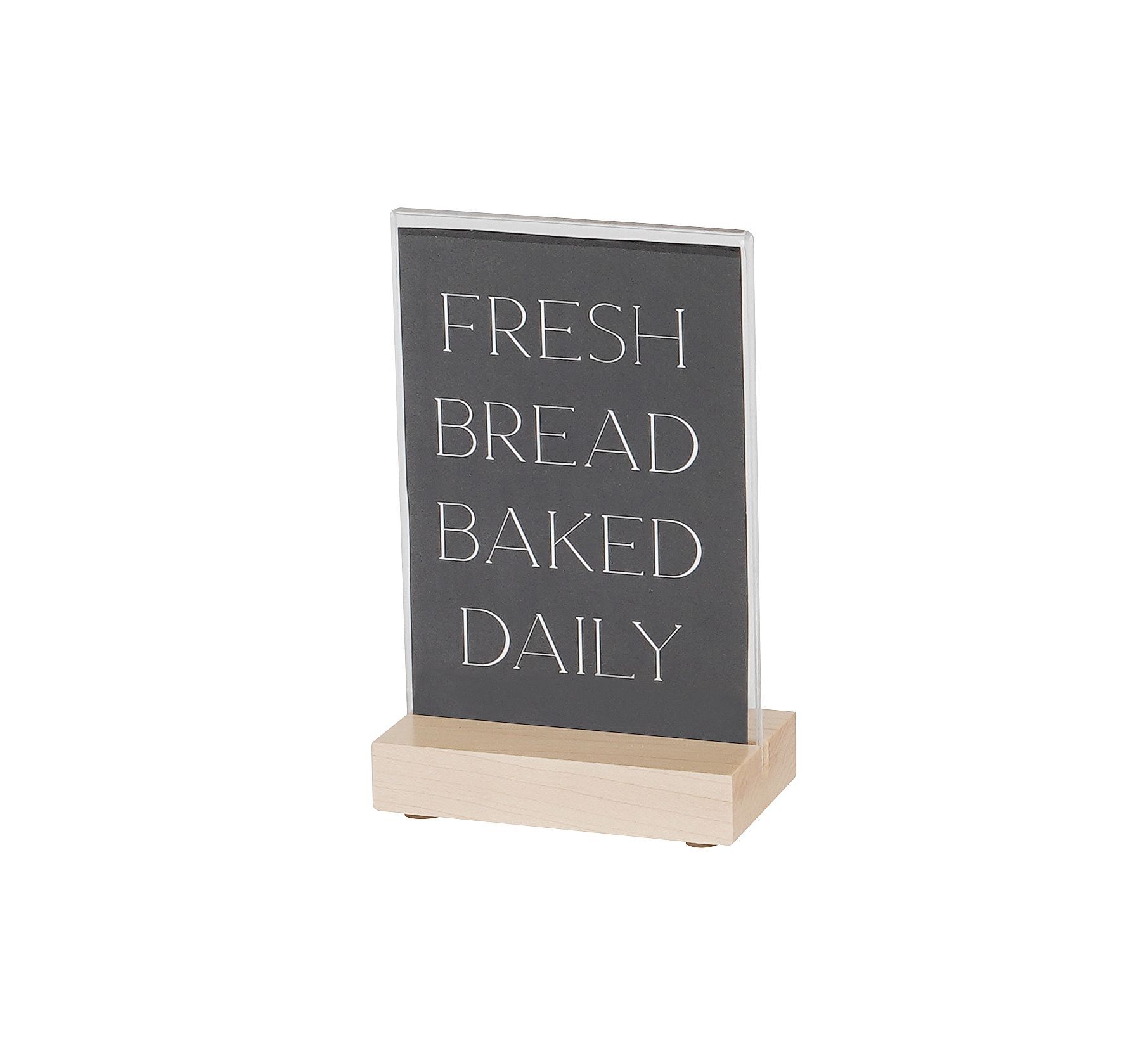 Cal Mil Blonde Sign Holder, 4 inch Width x 6 inch Height