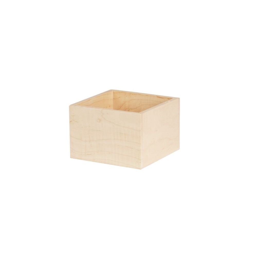 Cal-Mil Blonde Merchandiser Box, 4 inch Width x 4 inch Depth x 4 inch Height
