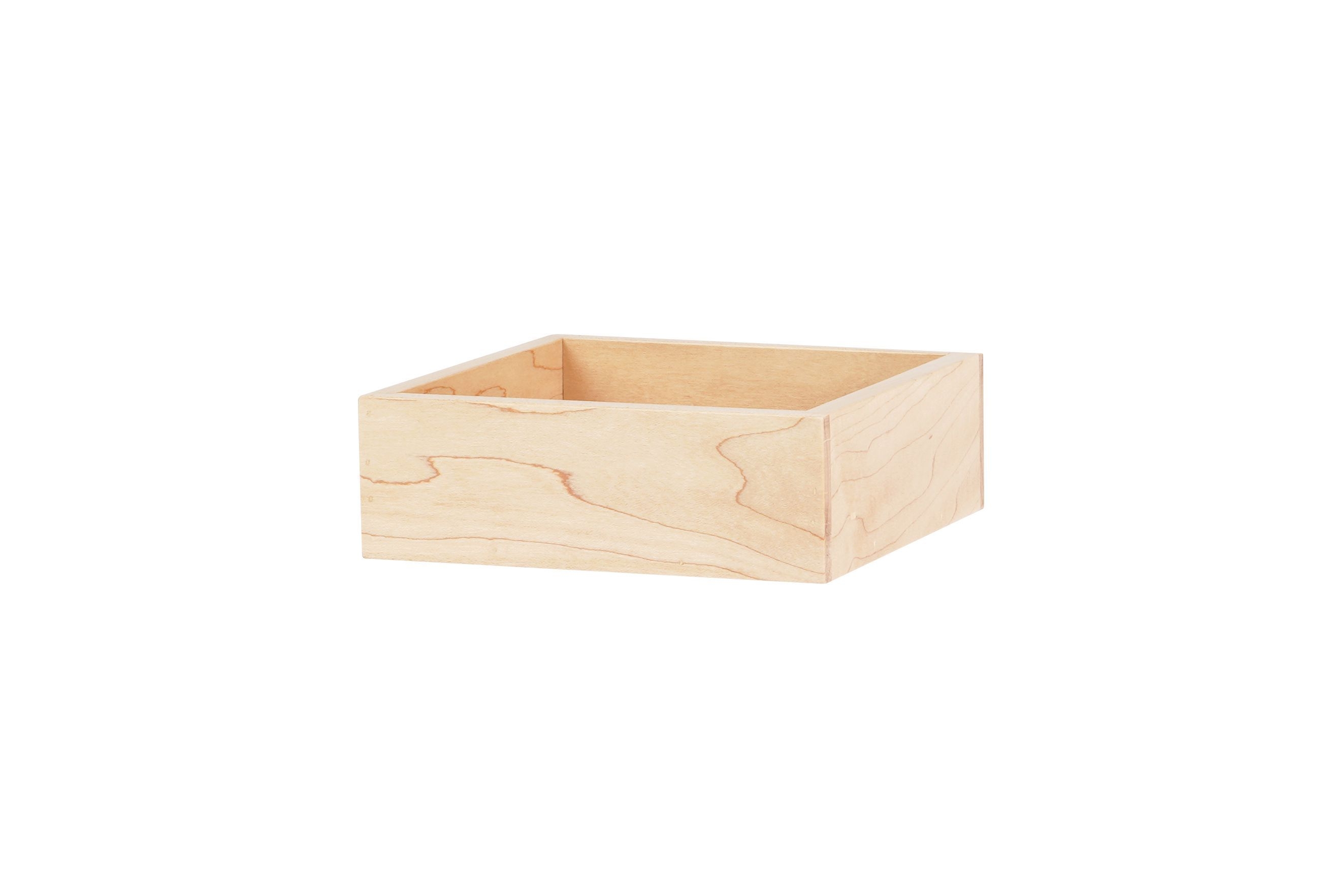 Cal Mil Blonde Merchandiser Box, 6 inch Width x 6 inch Depth x 2 inch Height