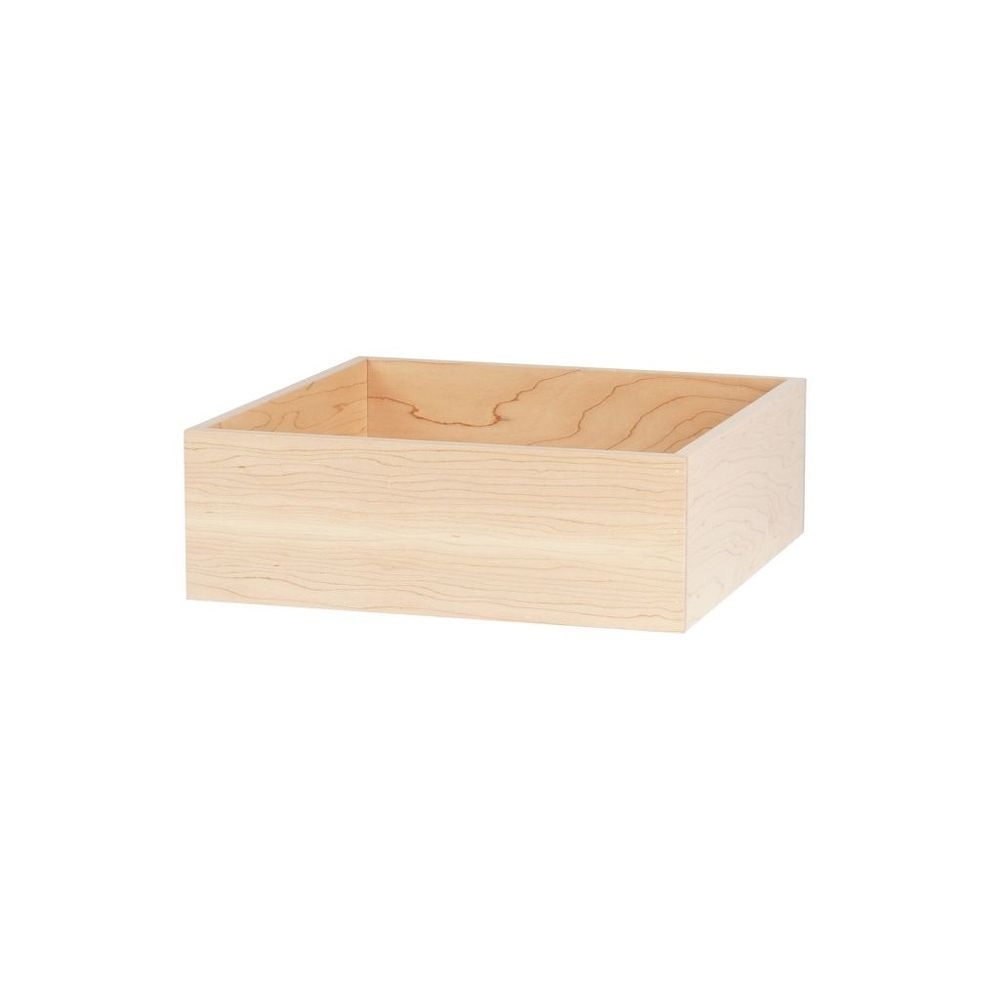Cal-Mil Blonde Merchandiser Box, 12 inch Width x 12 inch Depth x 4 inch Height -- 4 per case
