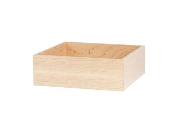 Cal Mil Blonde Merchandiser Box, 12 inch Width x 12 inch Depth x 4 inch Height