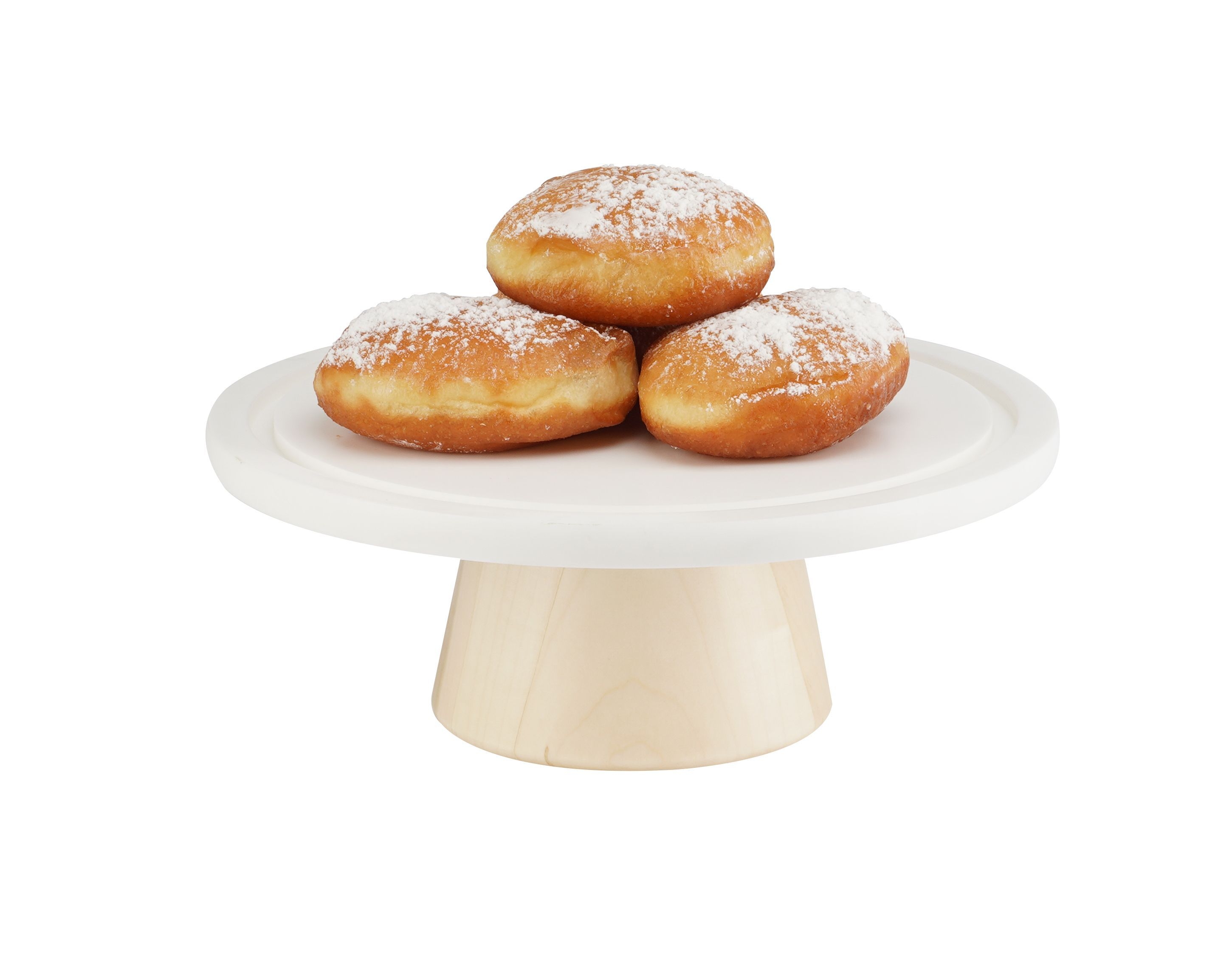 Cal Mil Blonde Maple Wood Cake Stand, 9 inch Dia. x 3.5 inch Height
