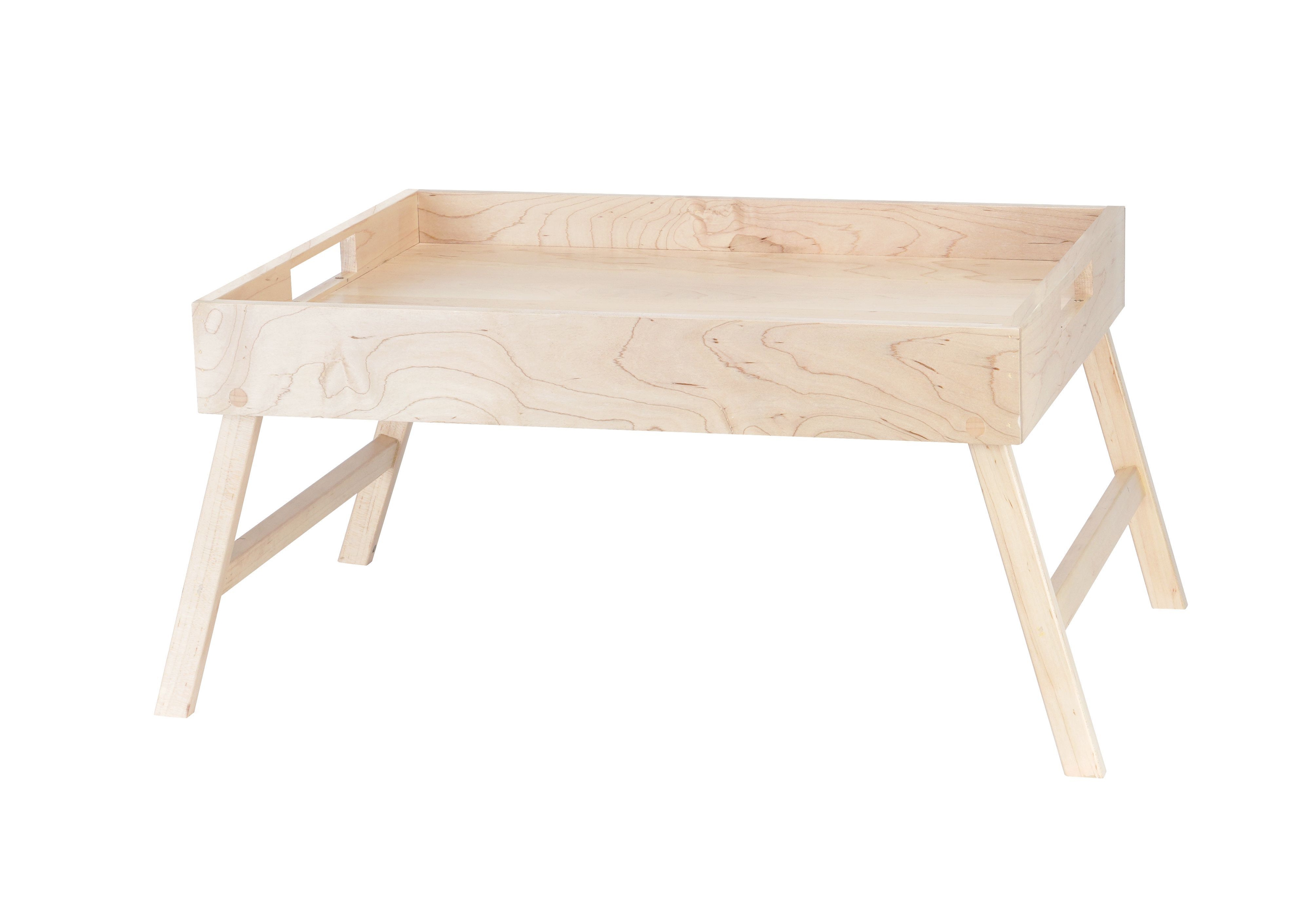 Cal Mil Blonde Room Service Tray with Fold-Out Legs, 22.5 inch Width x 17 inch Depth x 8 inch Height