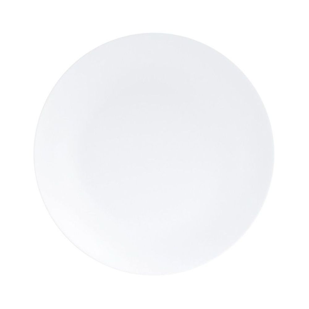 Cal-Mil Classic Coupe White Melamine Plate, 7 inch Dia. X 1.25 inch Height