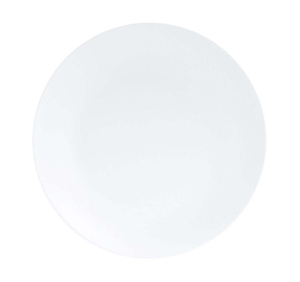 Cal Mil Classic Coupe White Melamine Plate, 7 inch Dia. X 1.25 inch Height