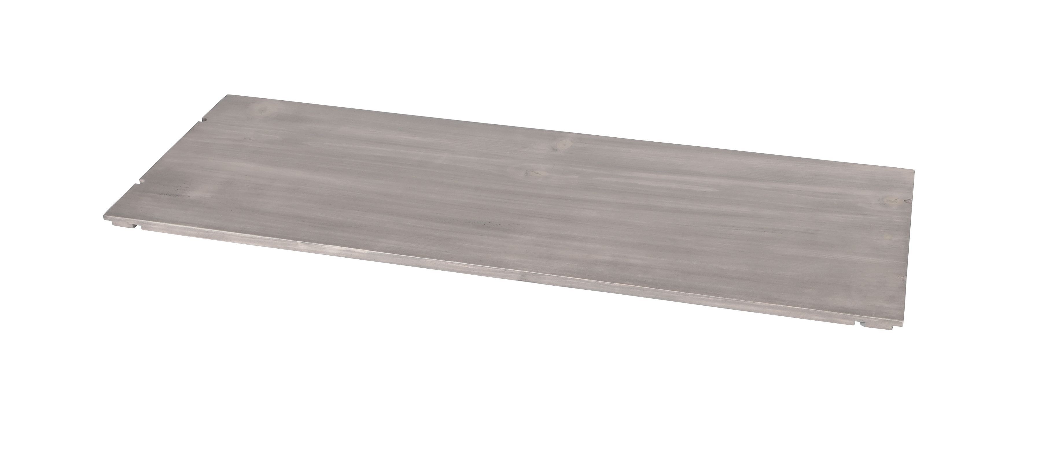 Cal Mil Aspen Gray Pine Riser Shelf, 32 inch Width x 12 inch Depth x 0.5 inch Height