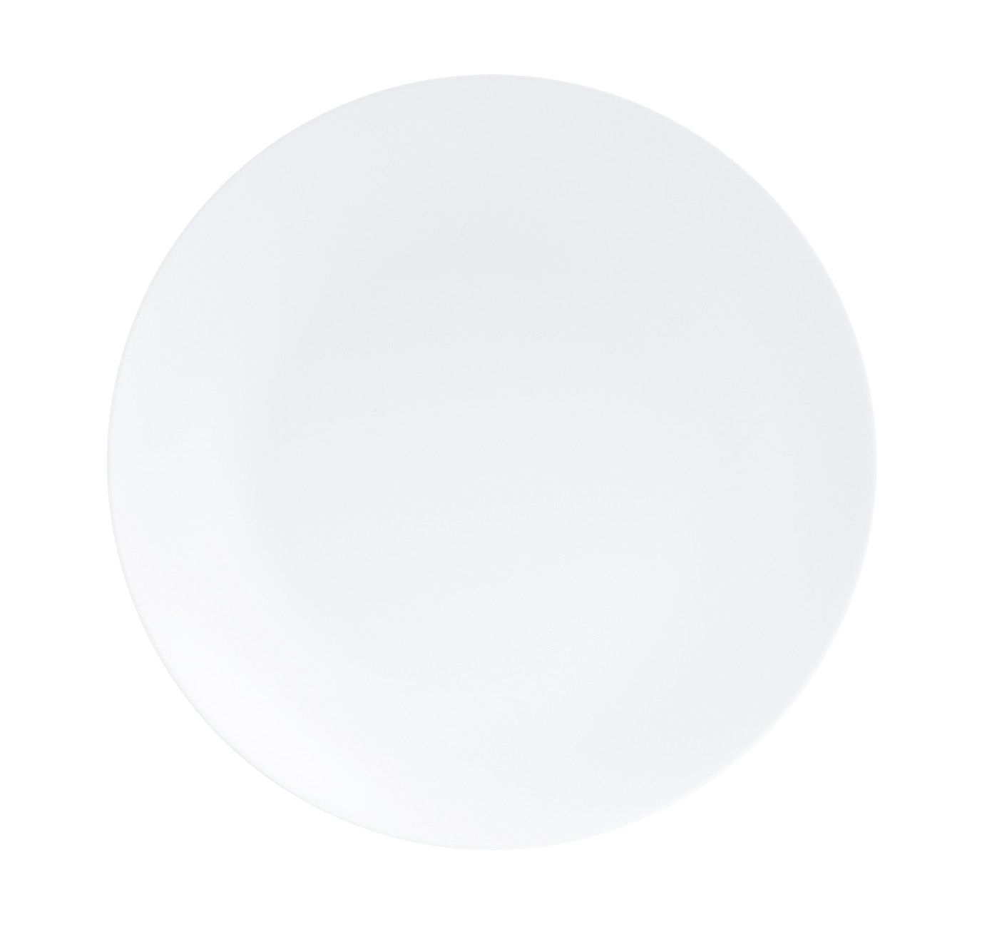 Cal Mil Classic Coupe White Melamine Plate, 9 inch Dia. x 1.25 inch Height