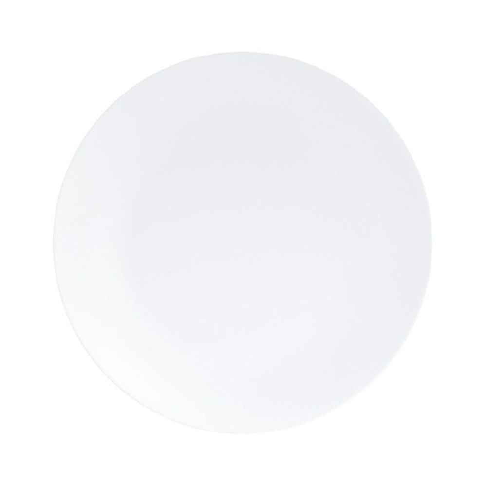 Cal-Mil Classic Coupe White Melamine Plate, 11 inch Dia. x 1.25 inch Height