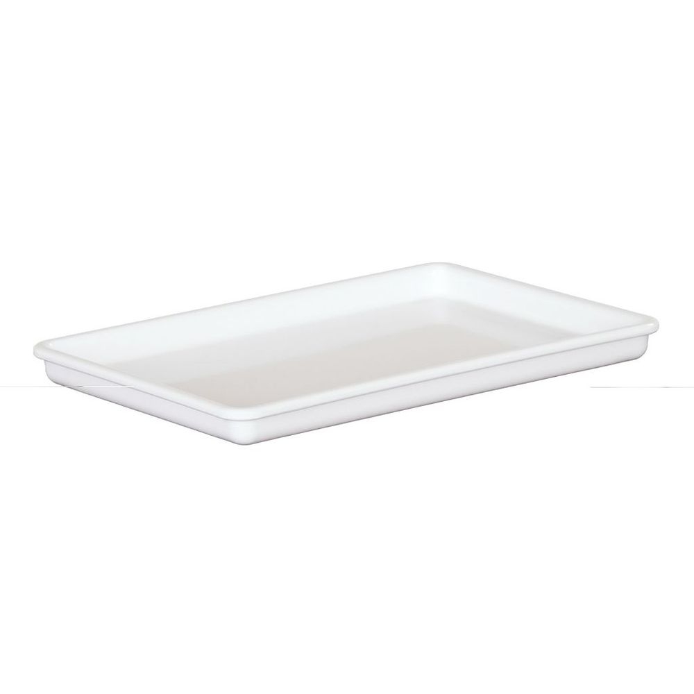 Cal-Mil White Melamine Tray, 13 inch Width x 9 inch Depth x 1 inch Height -- 6 per case