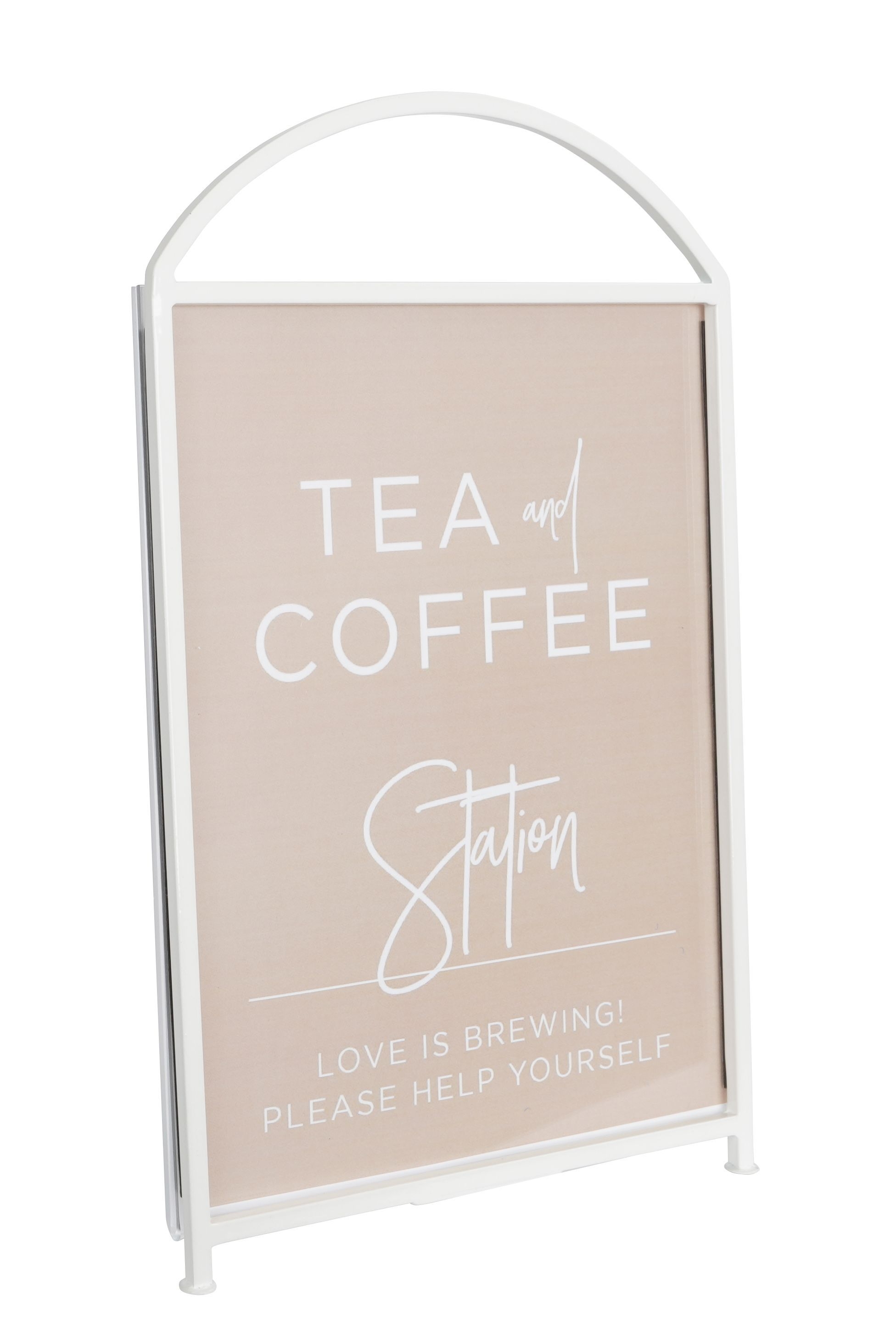 Cal Mil Blonde Arched Sign Holder, 8.5 inch Width x 11 inch Depth