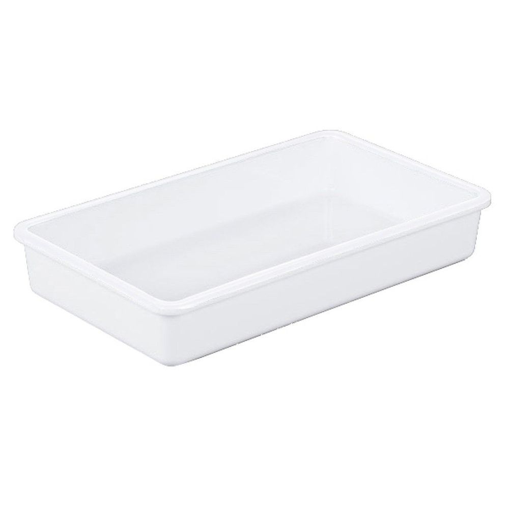 Cal-Mil White Melamine Deep Tray, 12 inch Width x 7 inch Depth x 2 inch Height