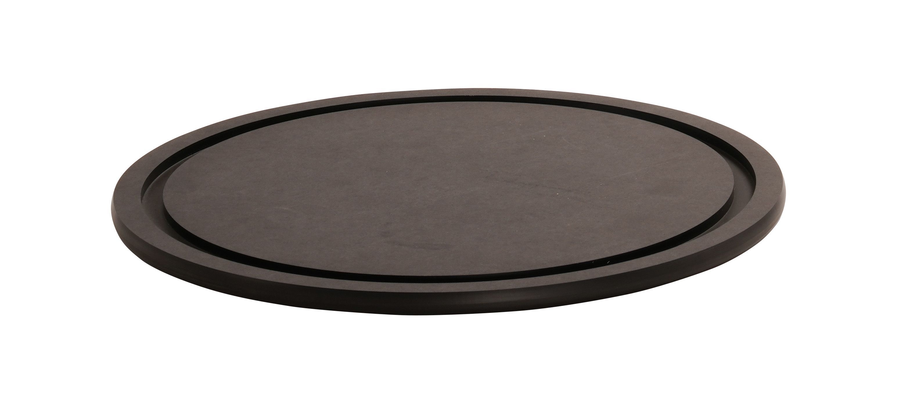 Cal Mil Round Black Serving Board, 15 inch Dia. x 0.5 inch Height