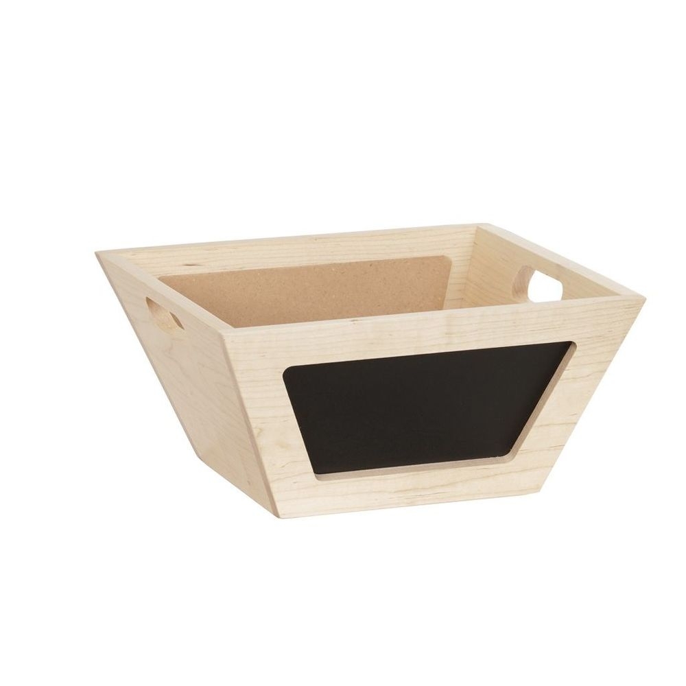 Cal-Mil Blonde Chalkboard Bowl, 12 inch Width x 12 inch Depth x 6 inch Height