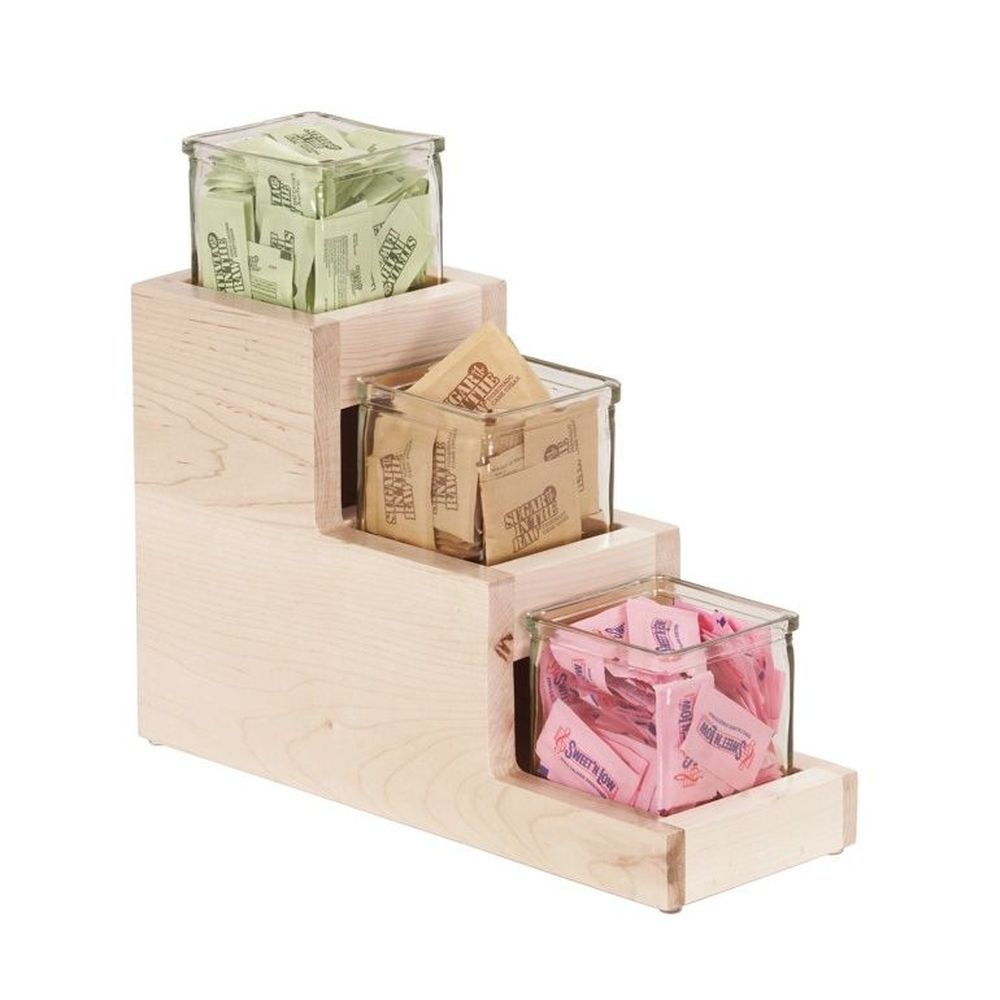 Cal-Mil Blonde 3 Step Jar Display, 5.25 inch Width x 14.5 inch Depth x 12.5 inch Height