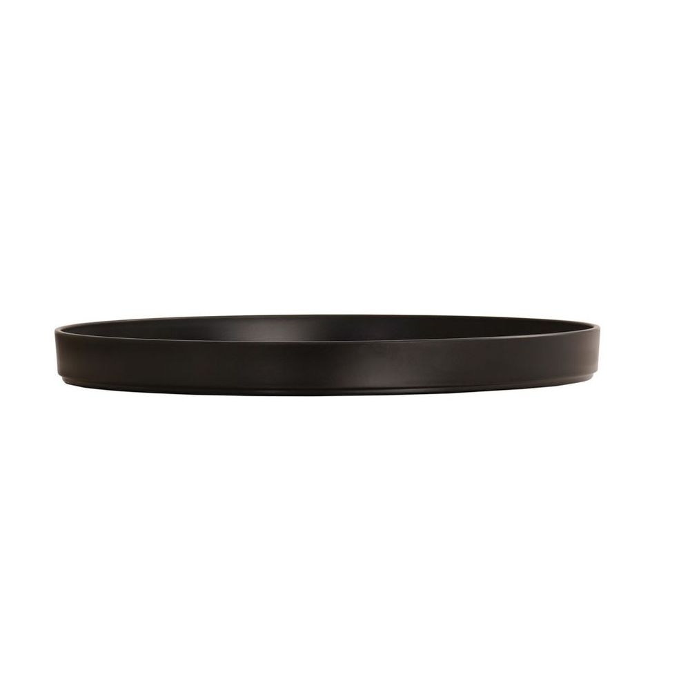 Cal-Mil Hudson Black Melamine Platter, 16 inch Dia. x 1.5 inch Height
