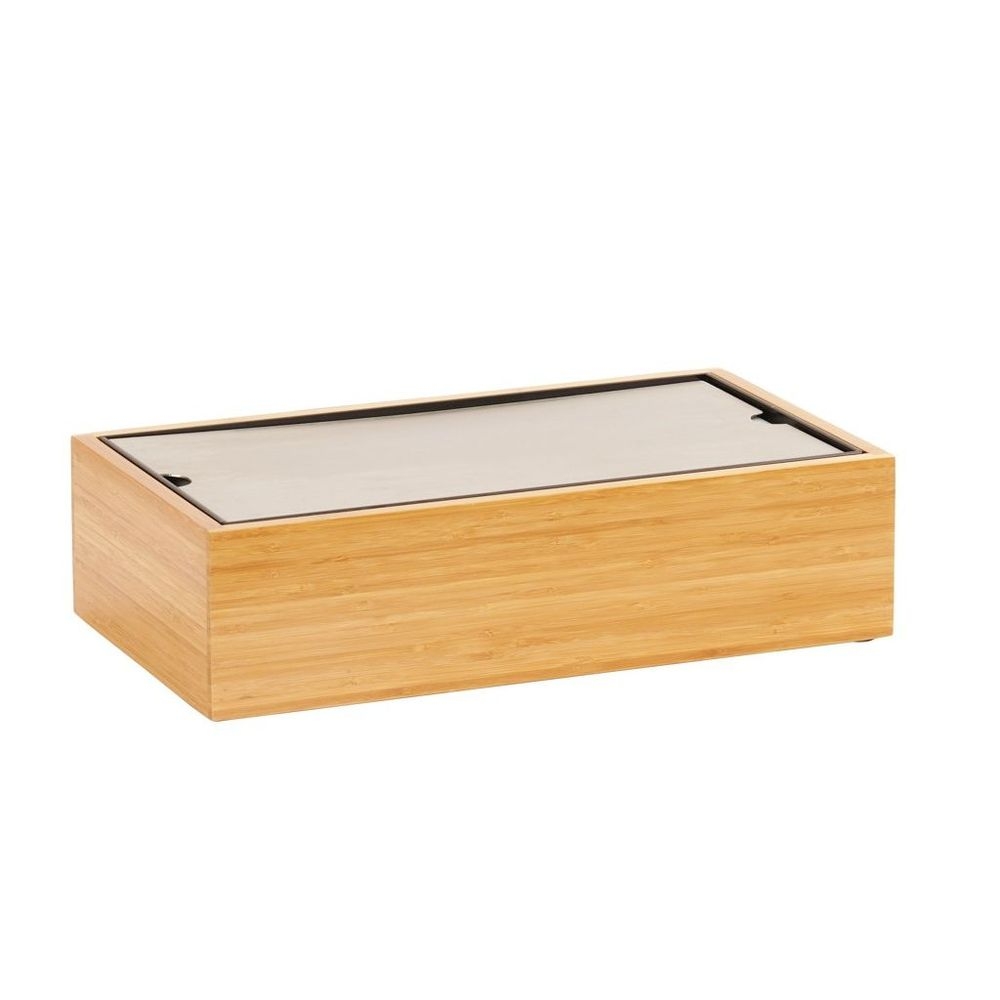 Cal-Mil Bamboo Frame Cold Concept Tray, 9.5 inch Width x 17.75 inch Depth x 4.75 inch Height