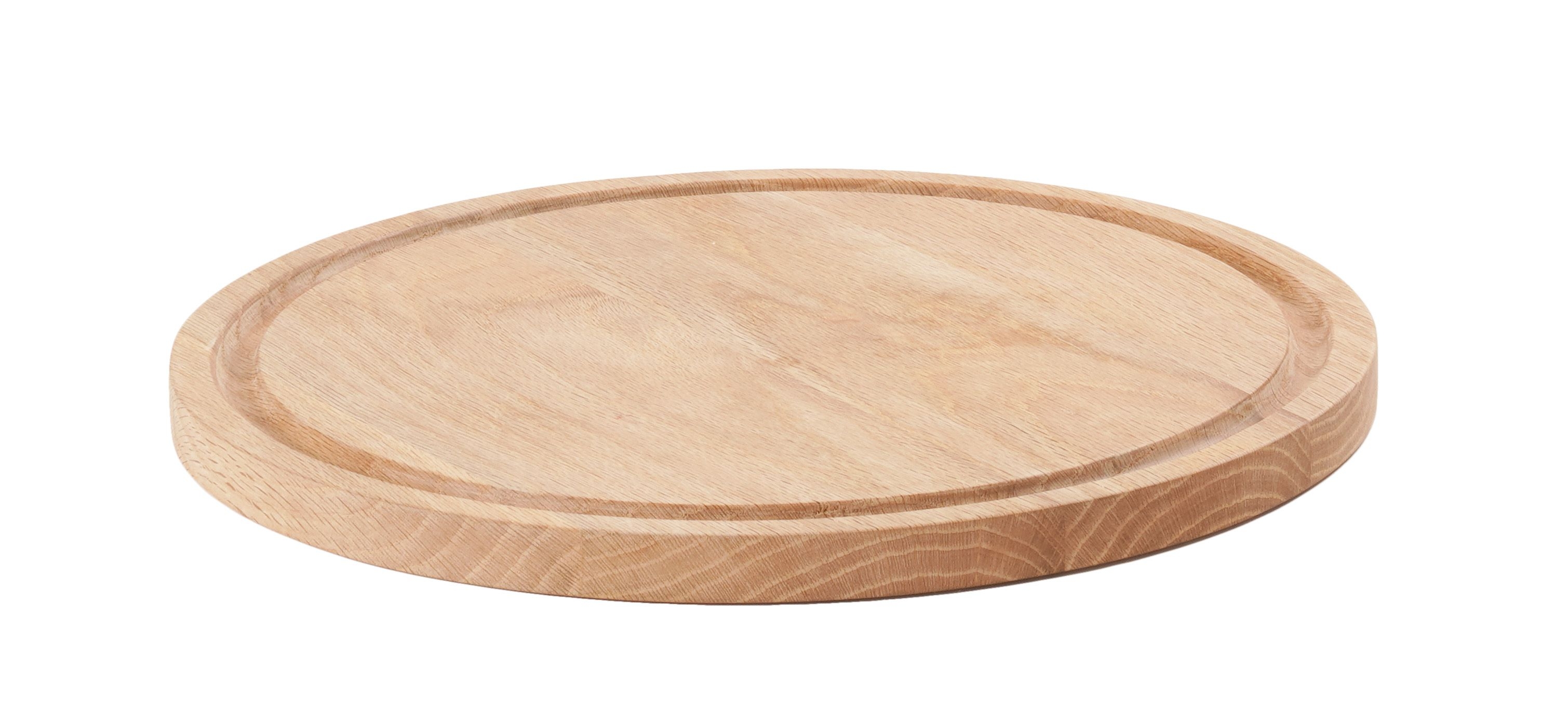Cal Mil Round Oak Wood Serving Board, 15 inch Dia. x 1 inch Height