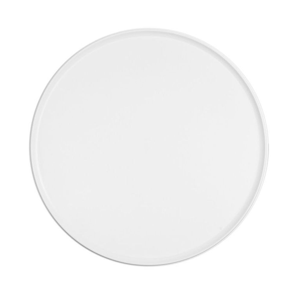 Cal-Mil Hudson White Melamine Platter, 16 inch Dia. x 1.5 inch Height