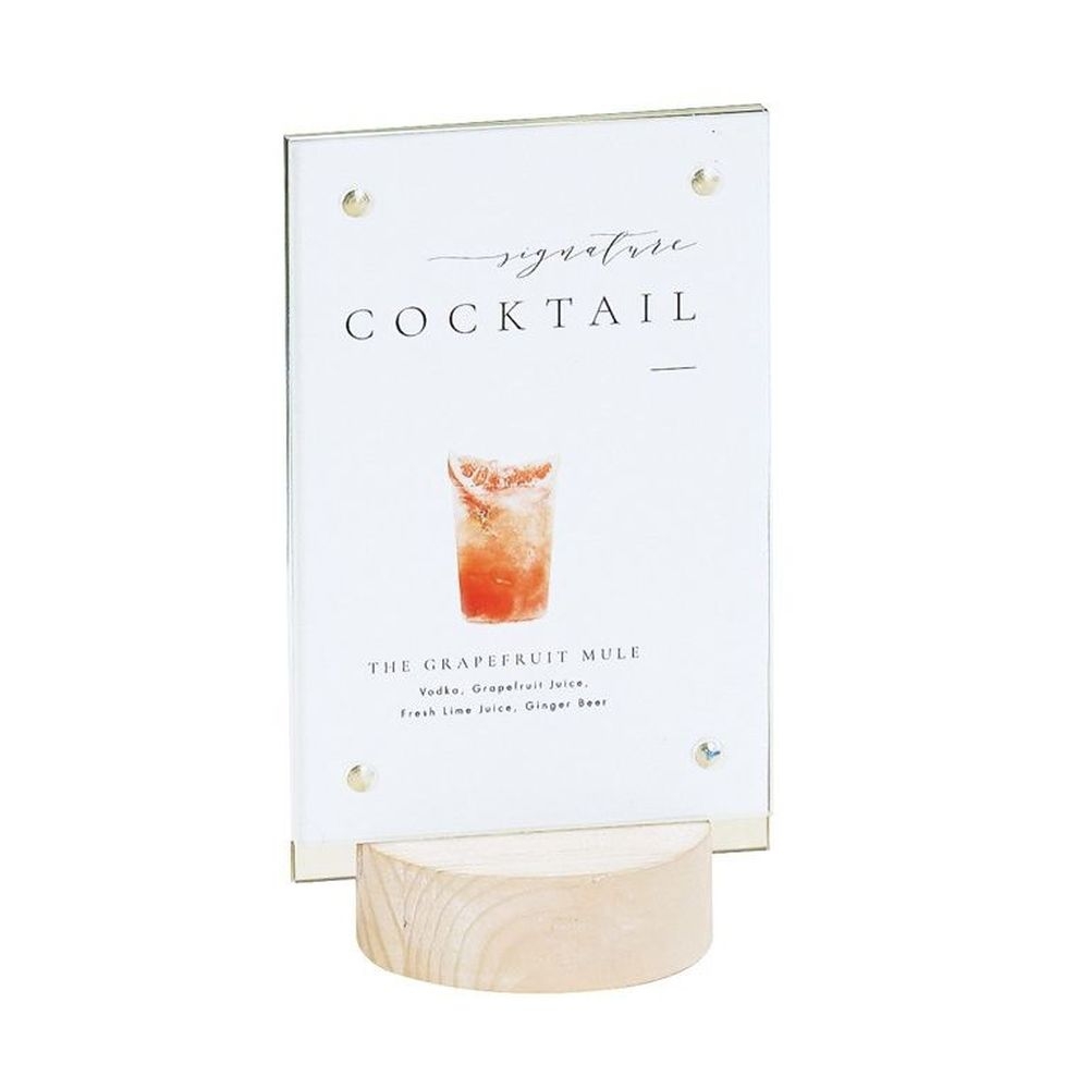 Cal-Mil Newport 4 x 6 inch Card Holder, 3 x 4 x 7.13 inch